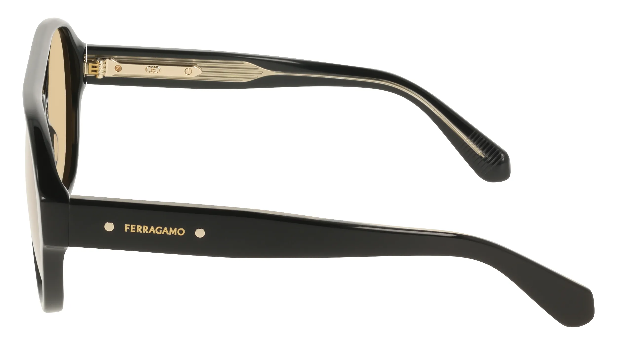 Ferragamo SF2147S 009 Occhiali da sole Acetato Marrone Pilot Normale - immagine 3