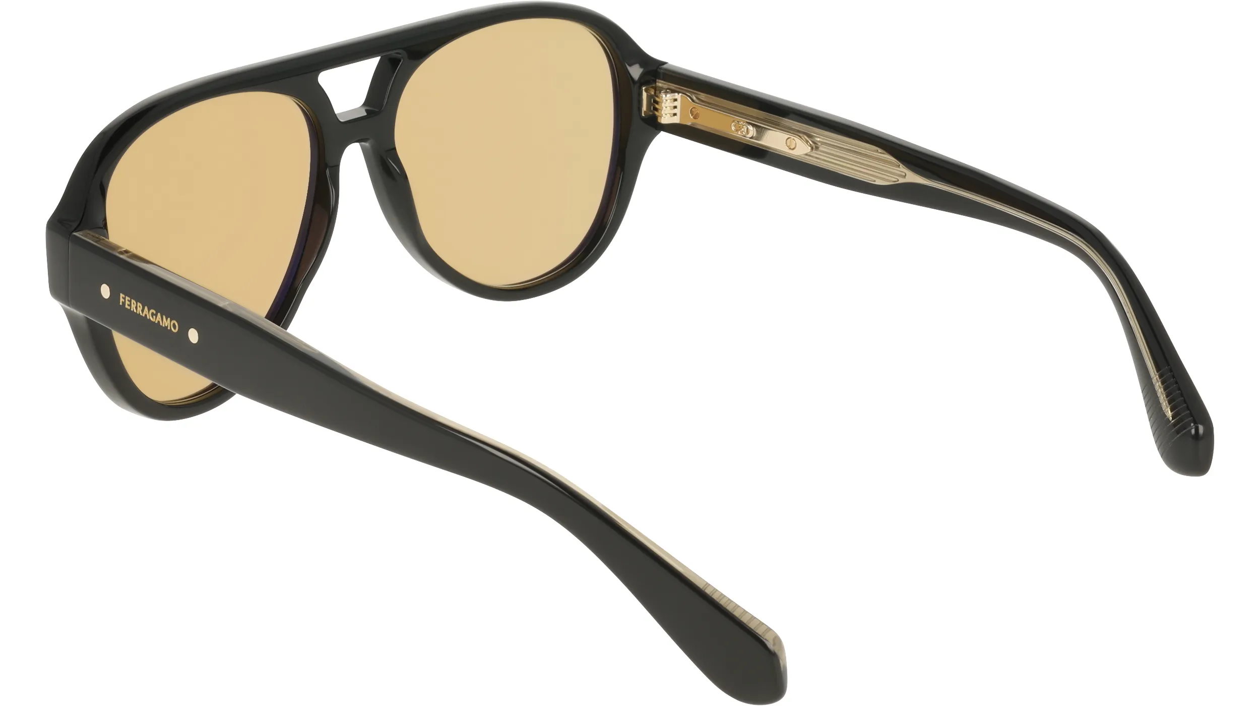 Ferragamo SF2147S 009 Occhiali da sole Acetato Marrone Pilot Normale - immagine 4