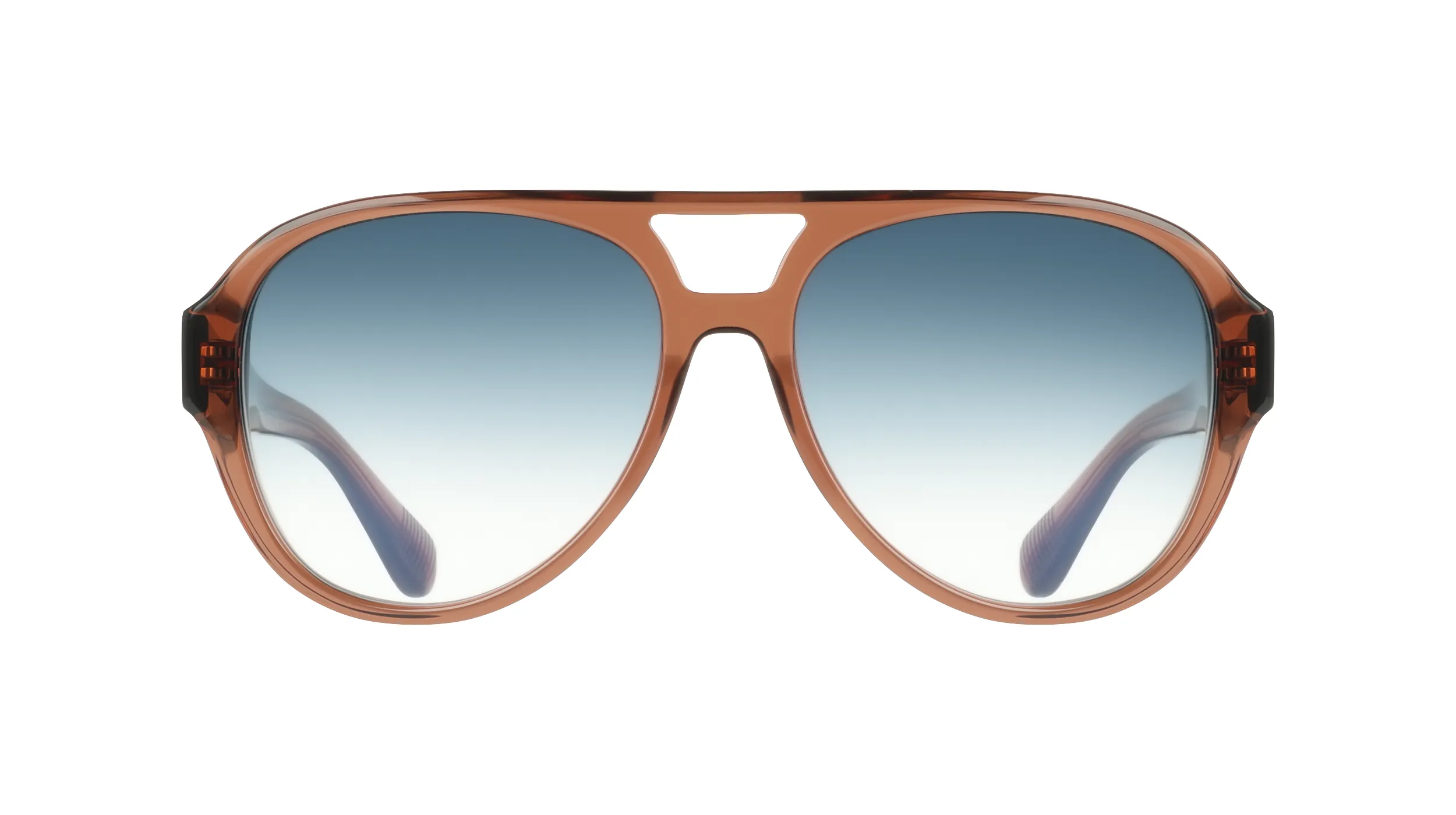 Ferragamo SF2147S 232 Occhiali da sole Acetato Marrone Pilot Normale - immagine 2
