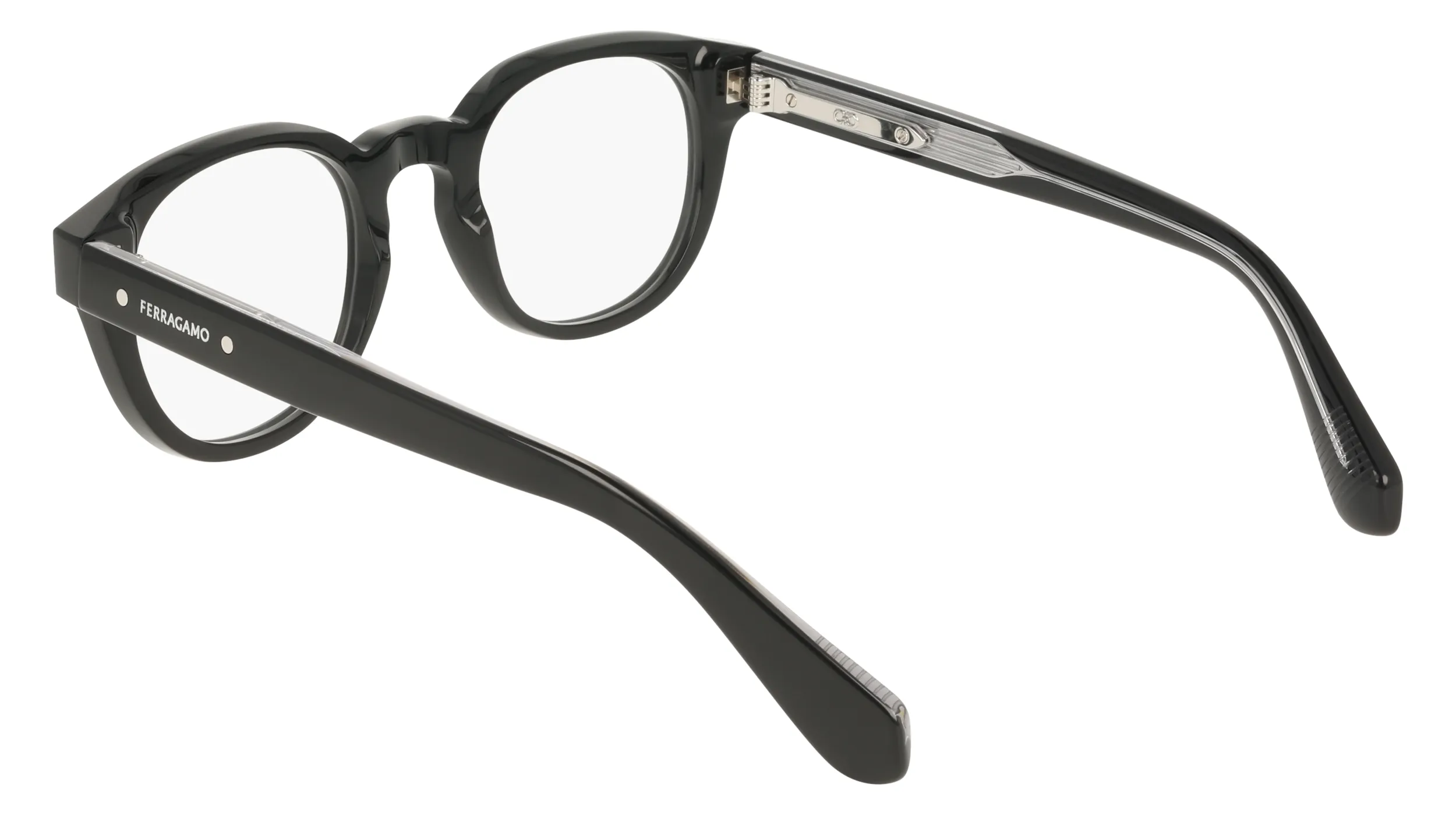 Ferragamo SF3083 001 Montature da vista Acetato Nero Geometrica Normale - immagine 4