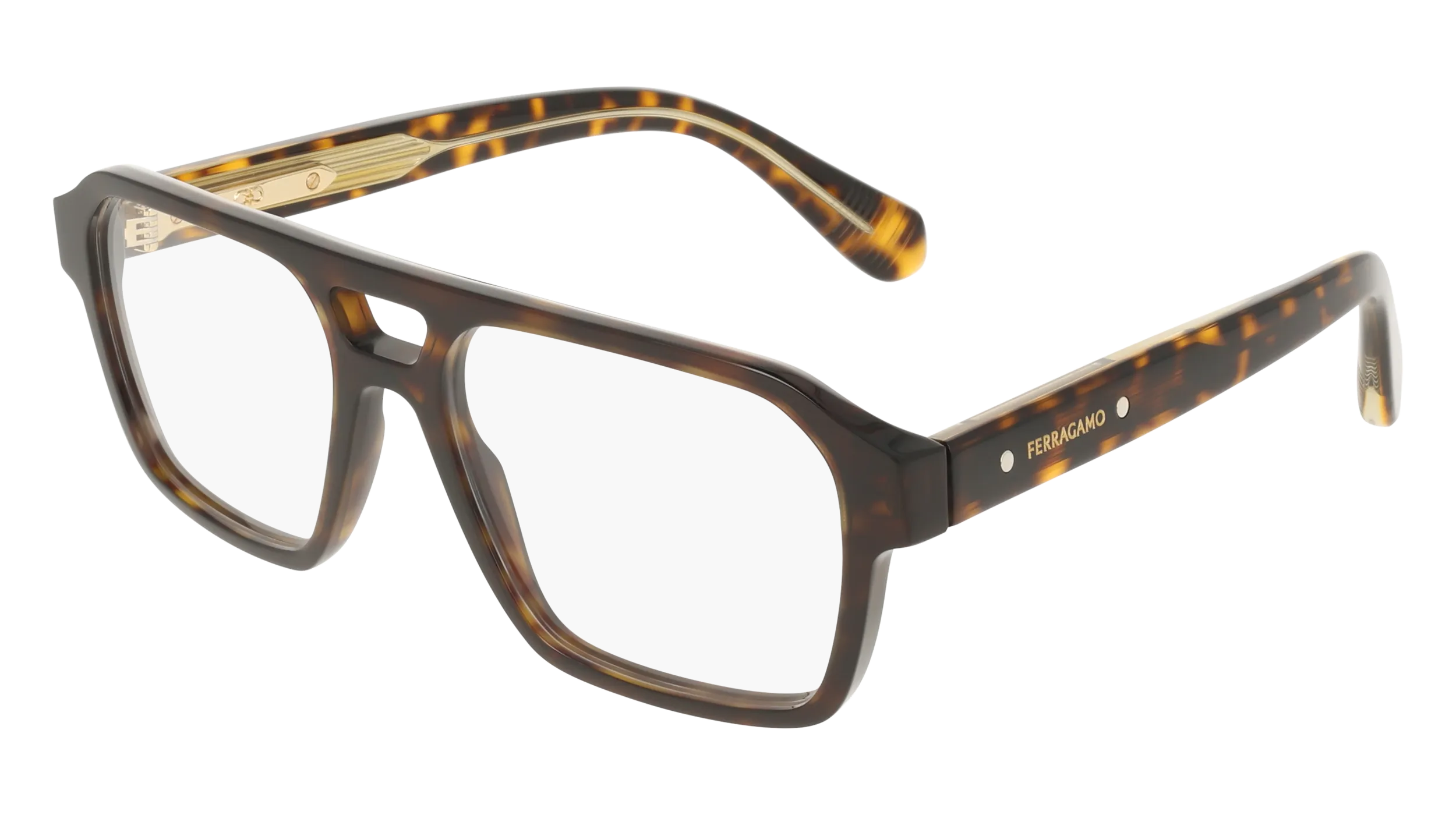 Ferragamo SF3085 242 Montature da vista Acetato Havana Squadrata Normale - immagine 1