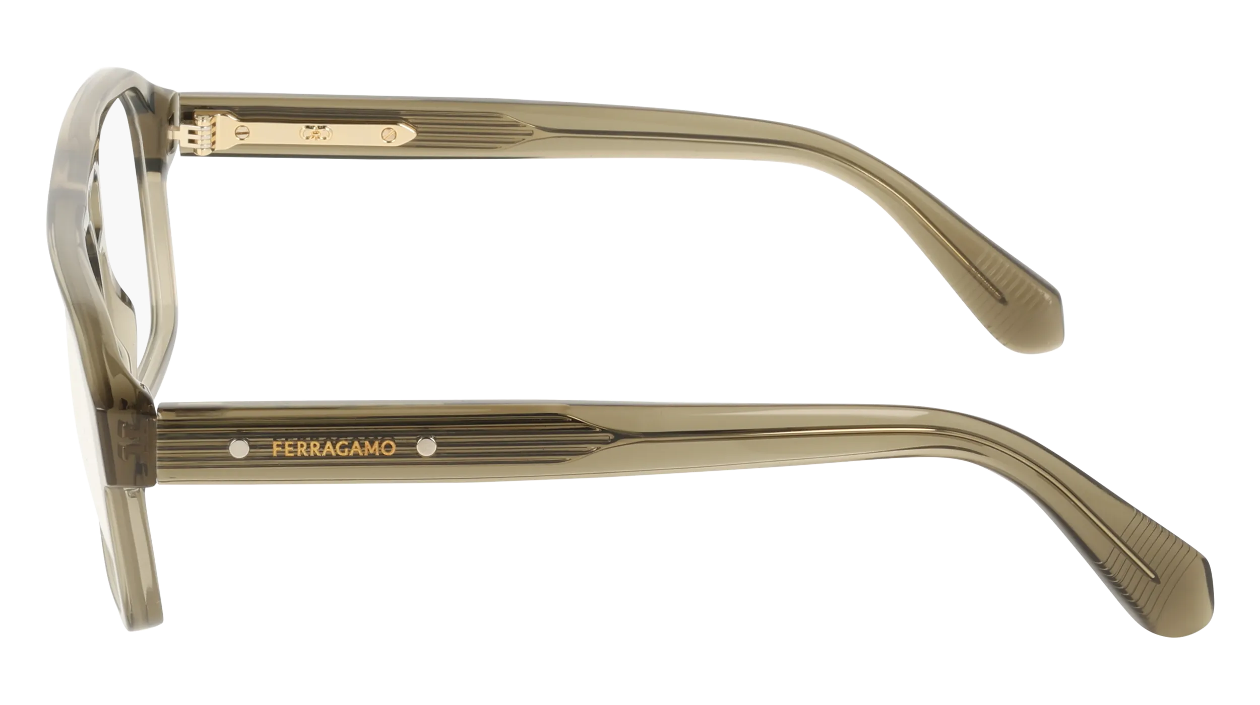 Ferragamo SF3085 320 Montature da vista Acetato Verde Squadrata Normale - immagine 3
