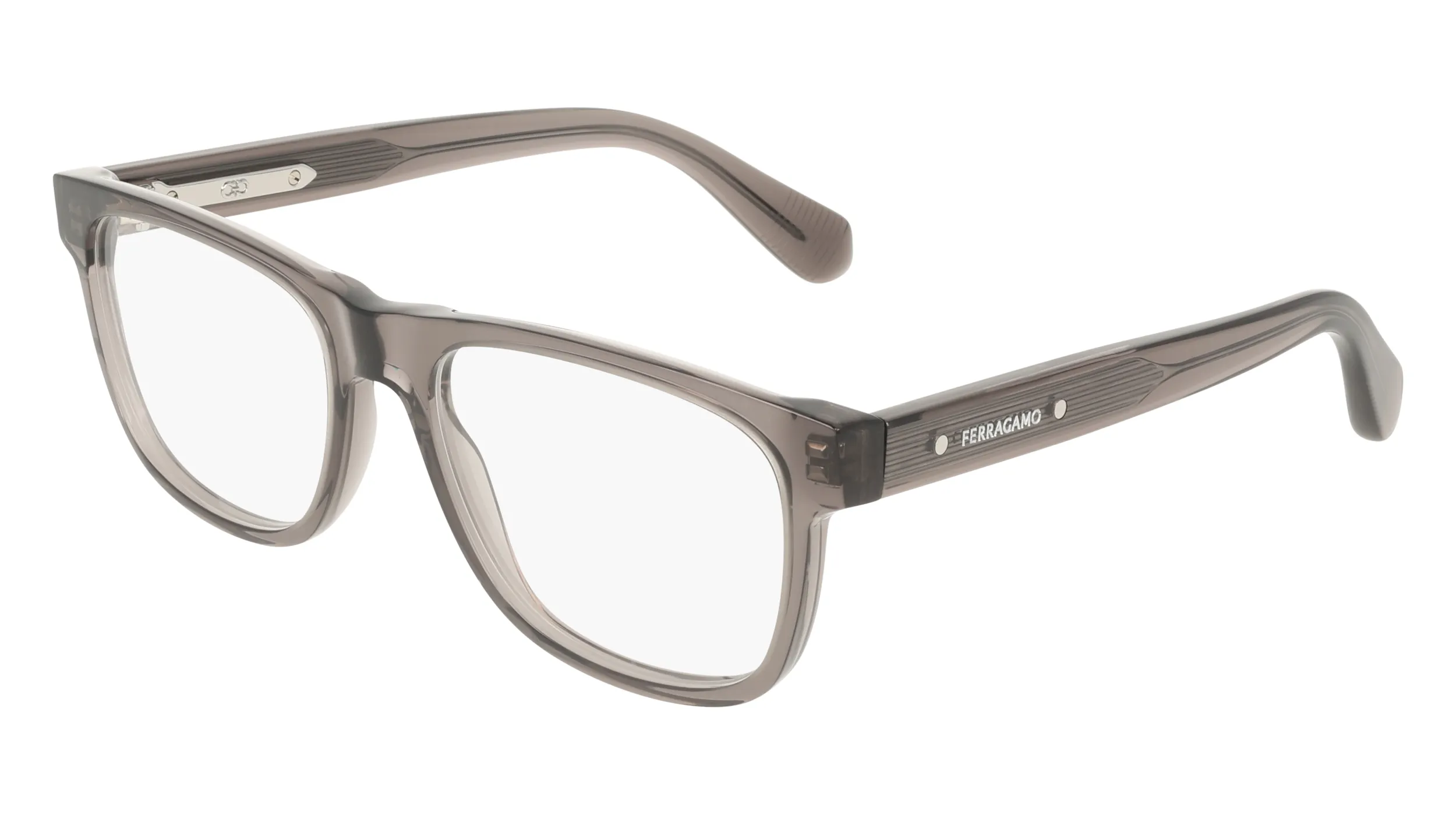 Ferragamo SF3084 020 Montature da vista Acetato Grigio Squadrata Normale - immagine 1