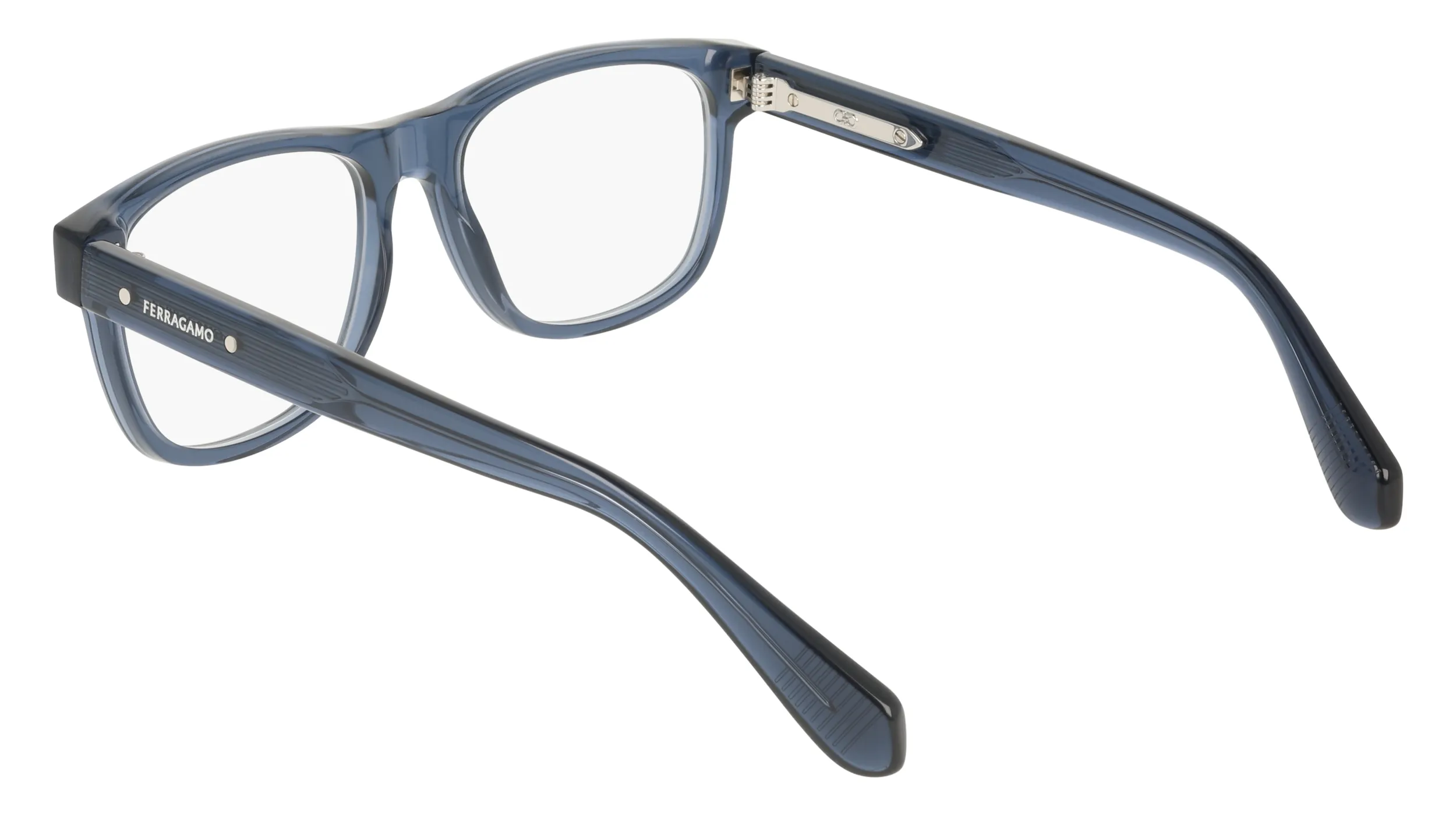 Ferragamo SF3084 432 Montature da vista Acetato Blu Squadrata Normale - immagine 4