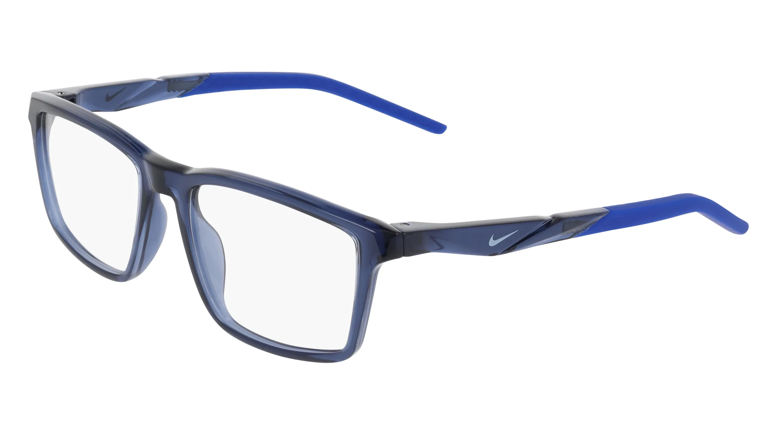 Nike NIKE 7295 410 Montature da vista Bio-iniettato Blu Squadrata Normale - immagine 1