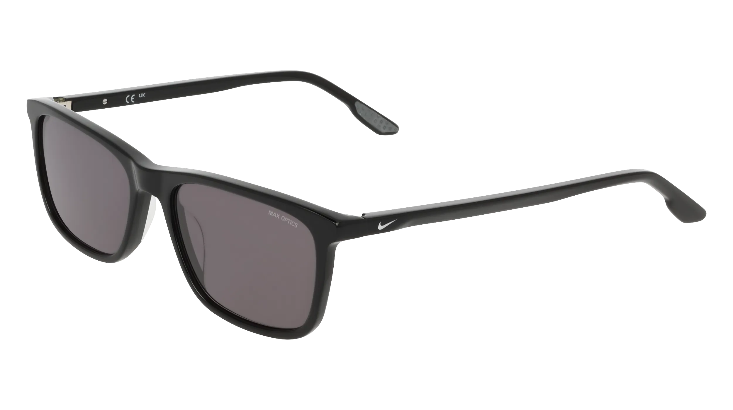 Nike NIKE ECLIPSE RAY IZ5852X 010 Occhiali da sole Acetato Nero Grigio Squadrata Normale - immagine 1