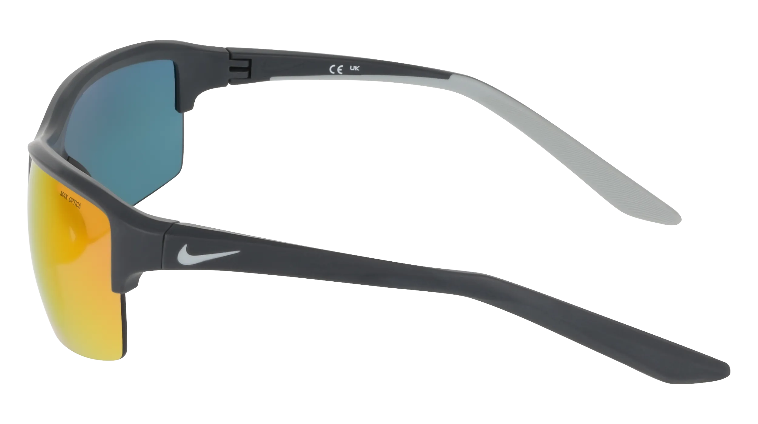 Nike NIKE RABID EDGE IZ5859X 060 Occhiali da sole Bio-iniettato Grigio Rosso Squadrata Normale - immagine 3