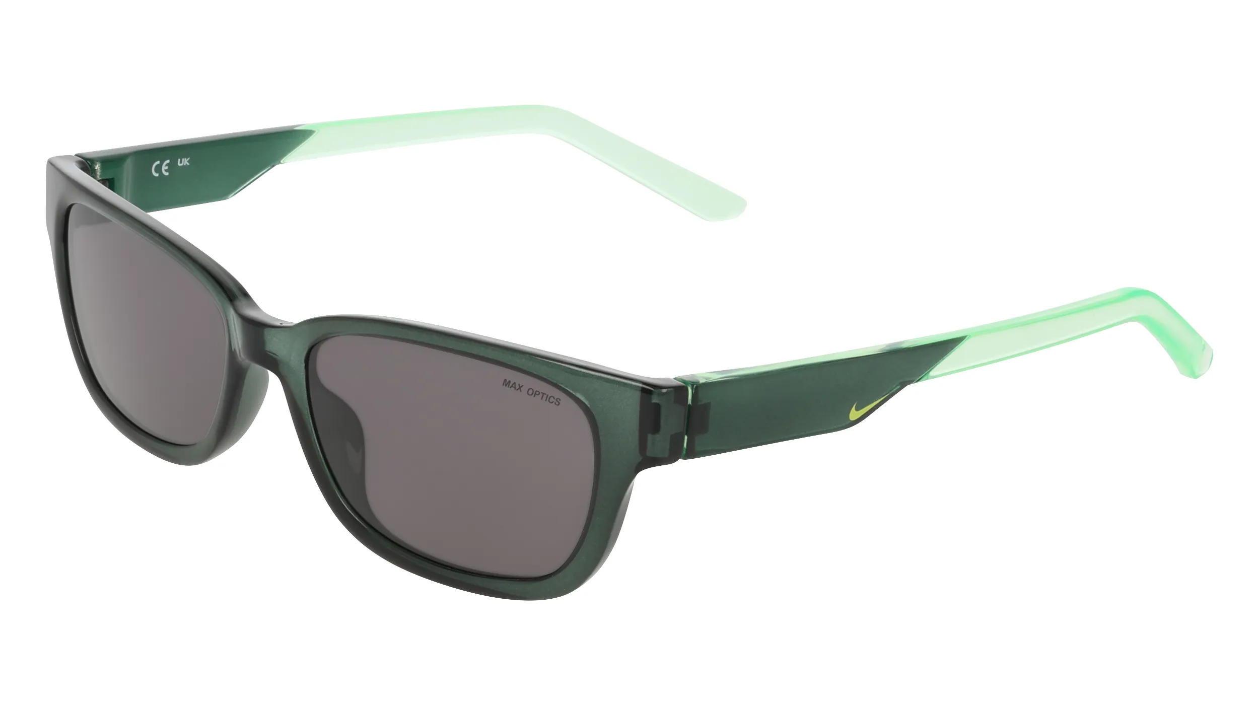 Nike NIKE TIDE CREST IZ5863X 314 Occhiali da sole Iniettato Verde Grigio Squadrata Normale - immagine 1