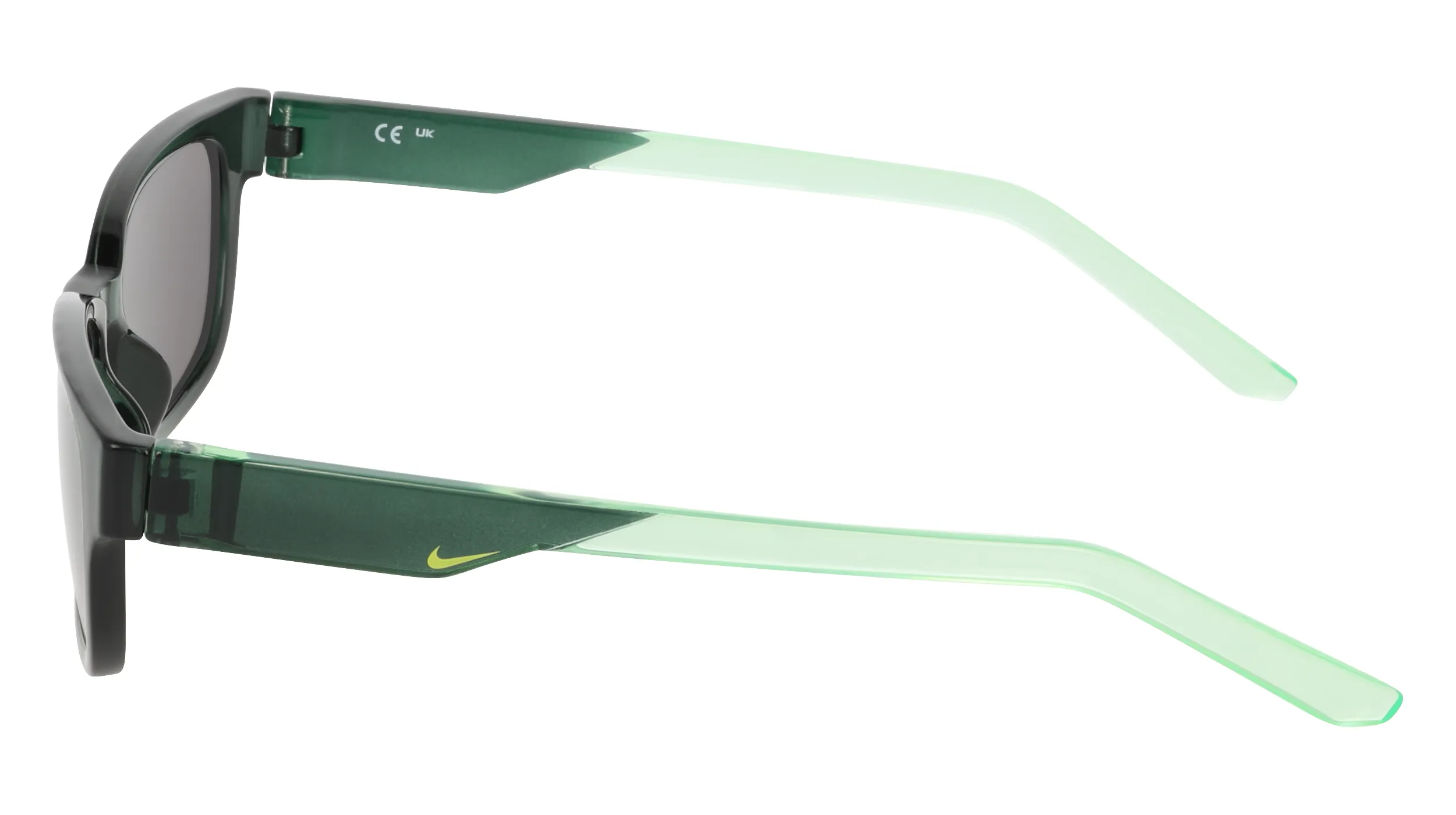 Nike NIKE TIDE CREST IZ5863X 314 Occhiali da sole Iniettato Verde Grigio Squadrata Normale - immagine 3