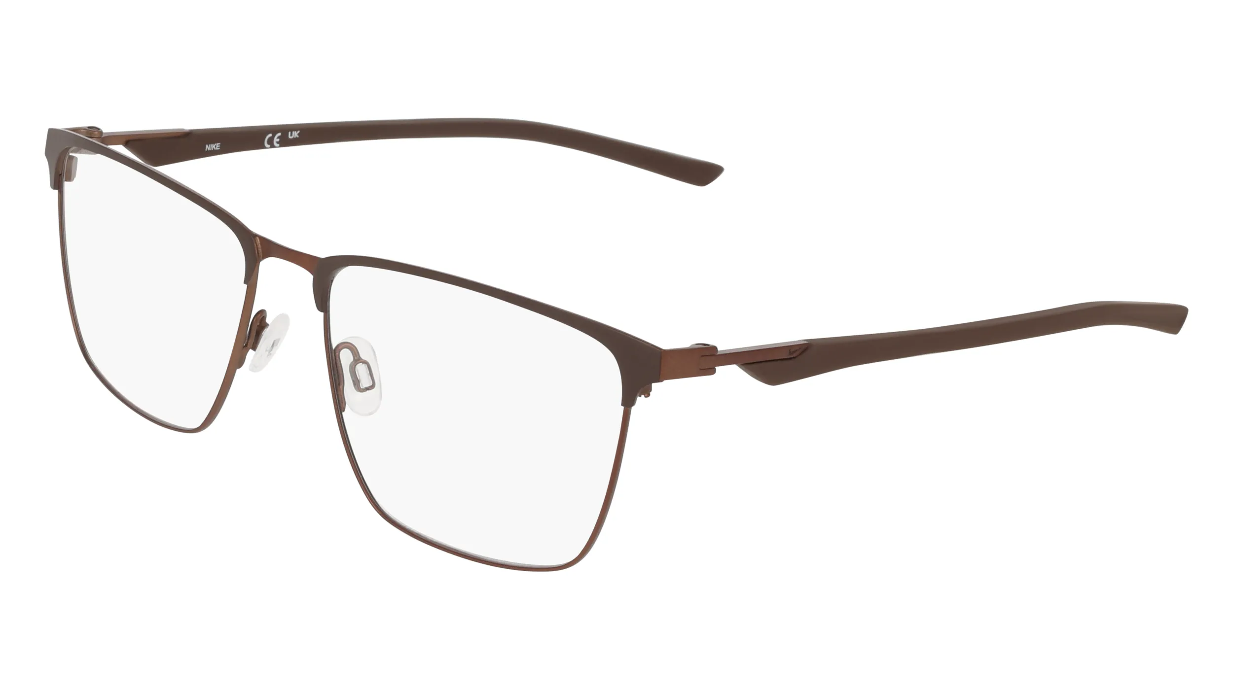 Nike NIKE 4321 201 Montature da vista Metallo Marrone Squadrata Normale - immagine 1