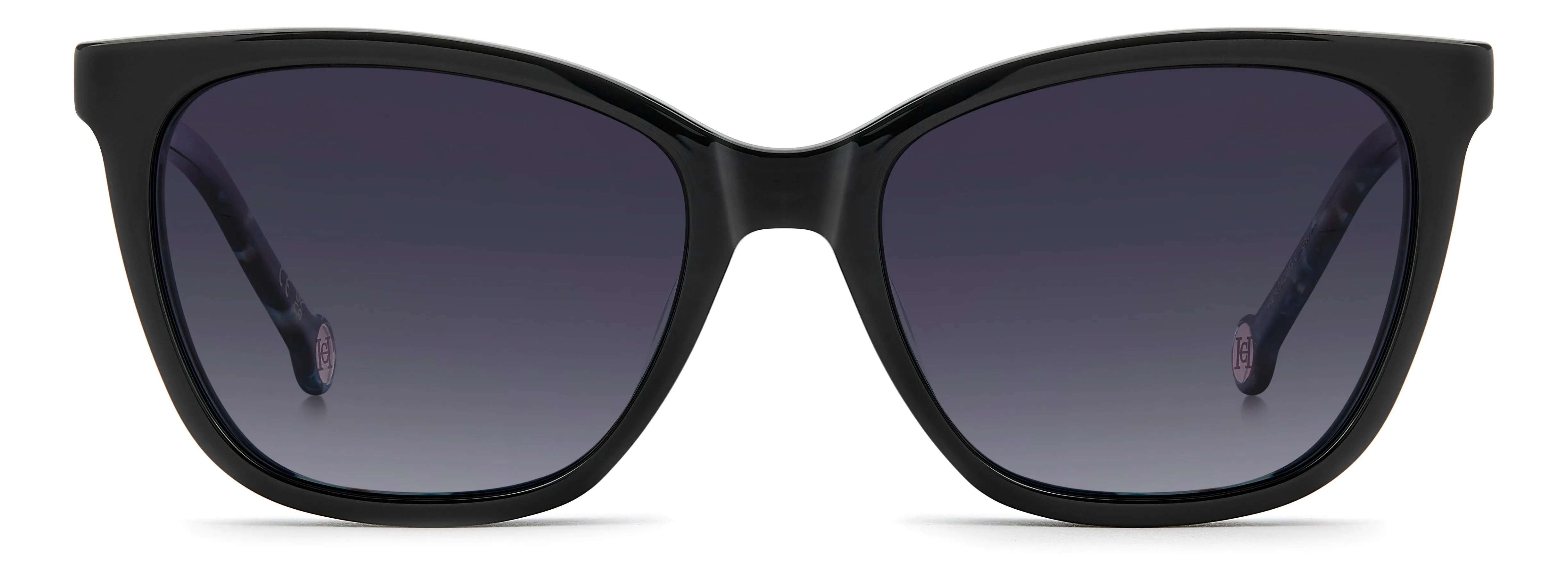 Carolina Herrera HER 0422/G/C G8J/WJ Montature da vista Acetato Nero Grigio Squadrata Polarizzata Sfumato - immagine 2