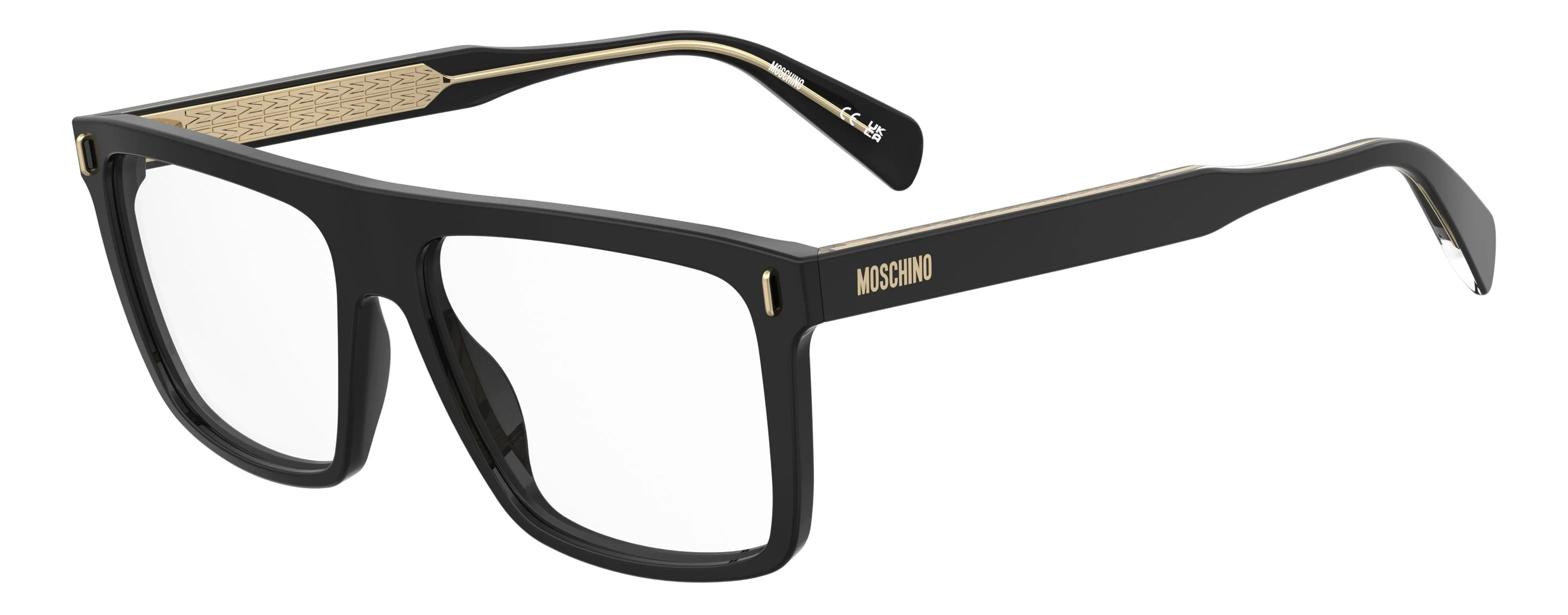 Moschino MOS669 807 Montature da vista Acetato Nero Squadrata Normale - immagine 1