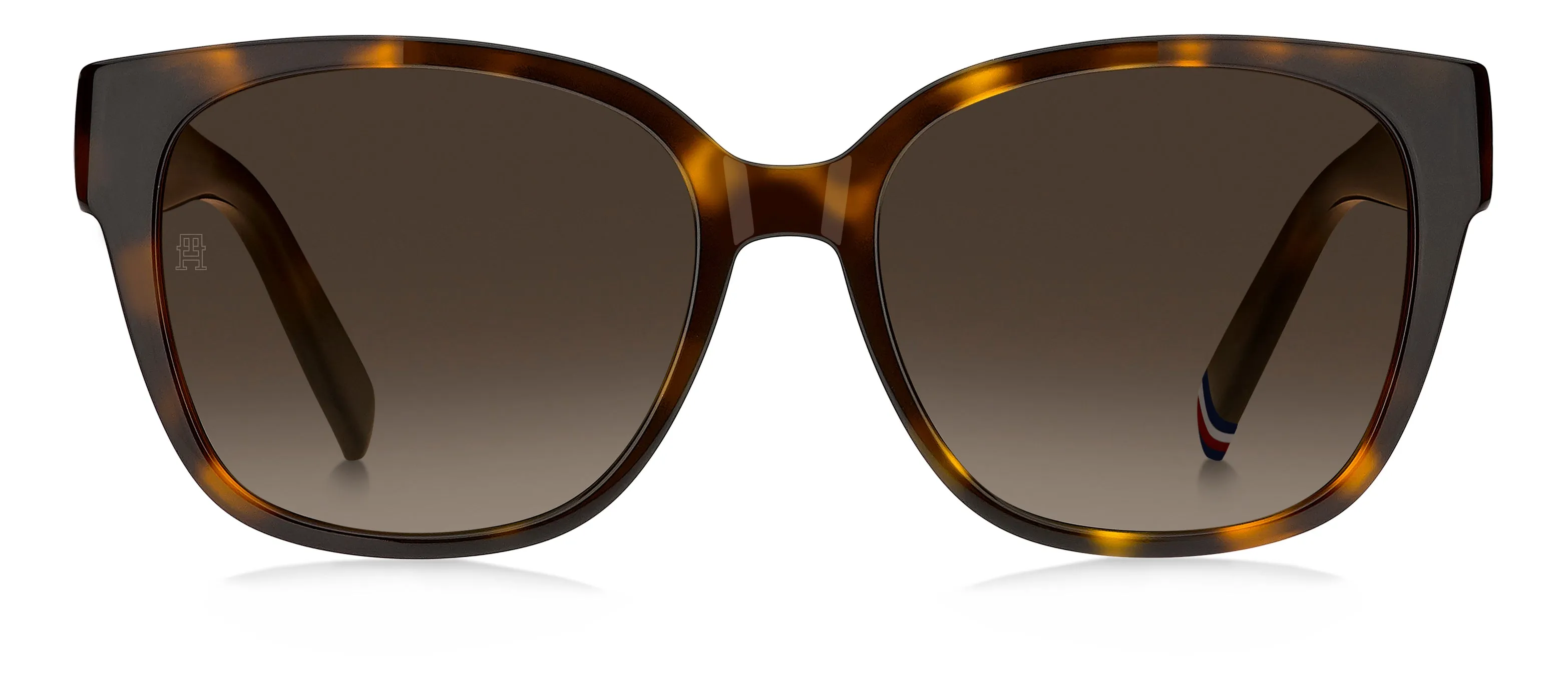 Tommy Hilfiger TH 2398/S 05L/HA Occhiali da sole Acetato Havana Marrone Squadrata Normale Sfumato - immagine 2