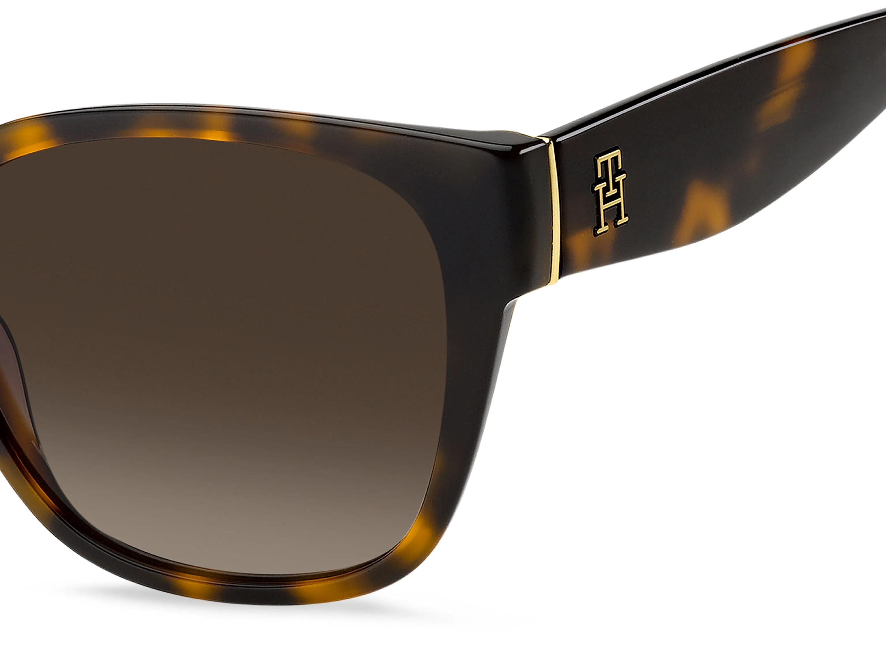 Tommy Hilfiger TH 2398/S 05L/HA Occhiali da sole Acetato Havana Marrone Squadrata Normale Sfumato - immagine 3