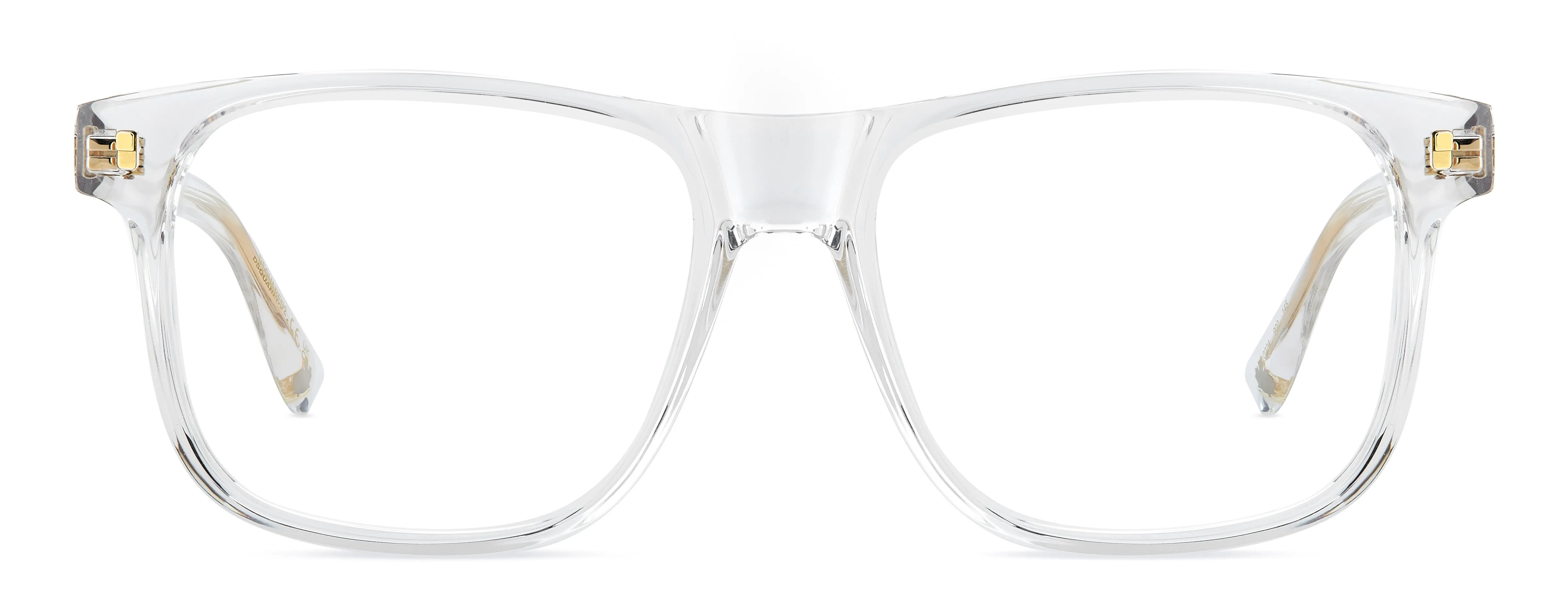 Dsquared2 D2 0224 900 Montature da vista Acetato Trasparente Squadrata Normale - immagine 2