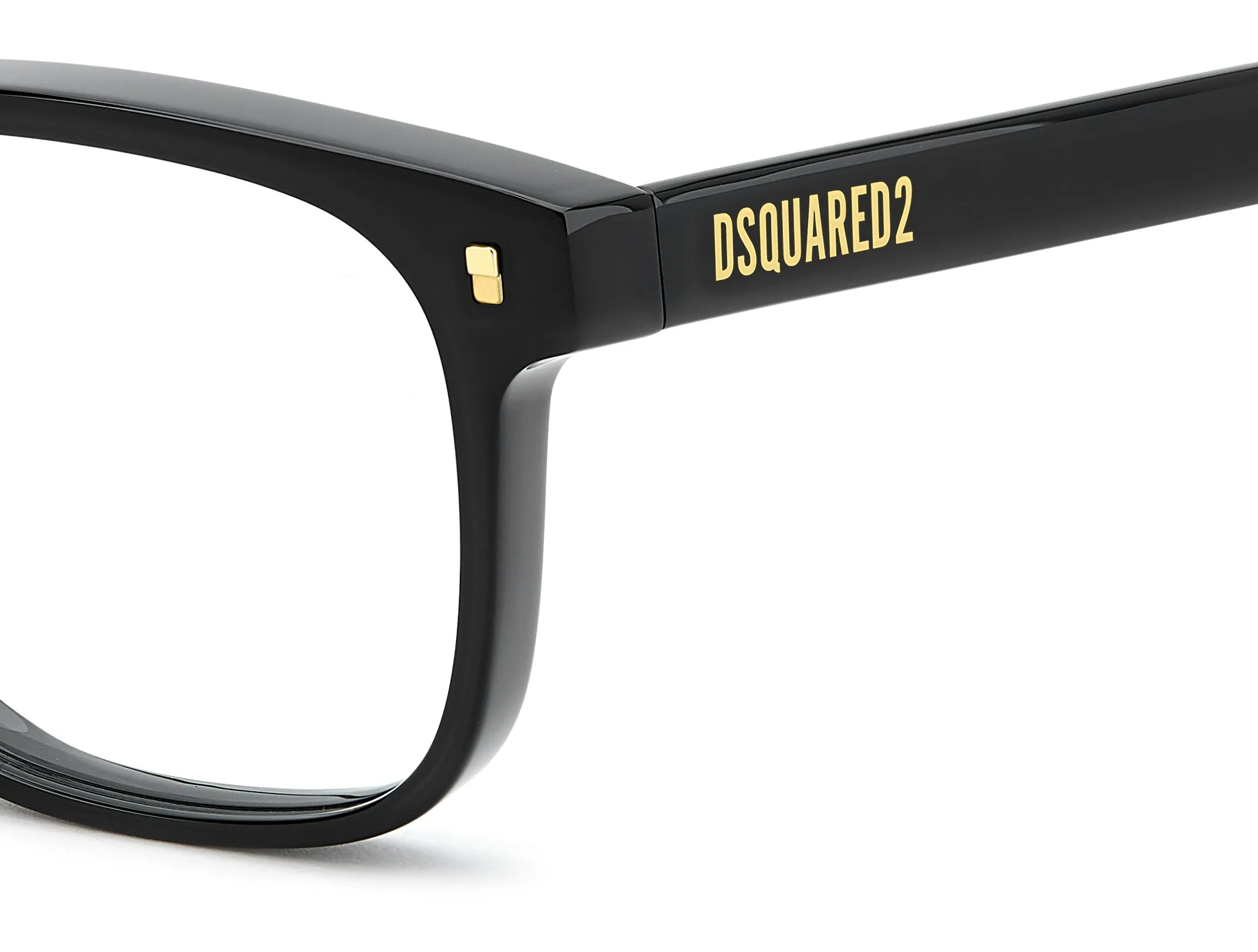 Dsquared2 D2 0224 807 Montature da vista Acetato Nero Squadrata Normale - immagine 3
