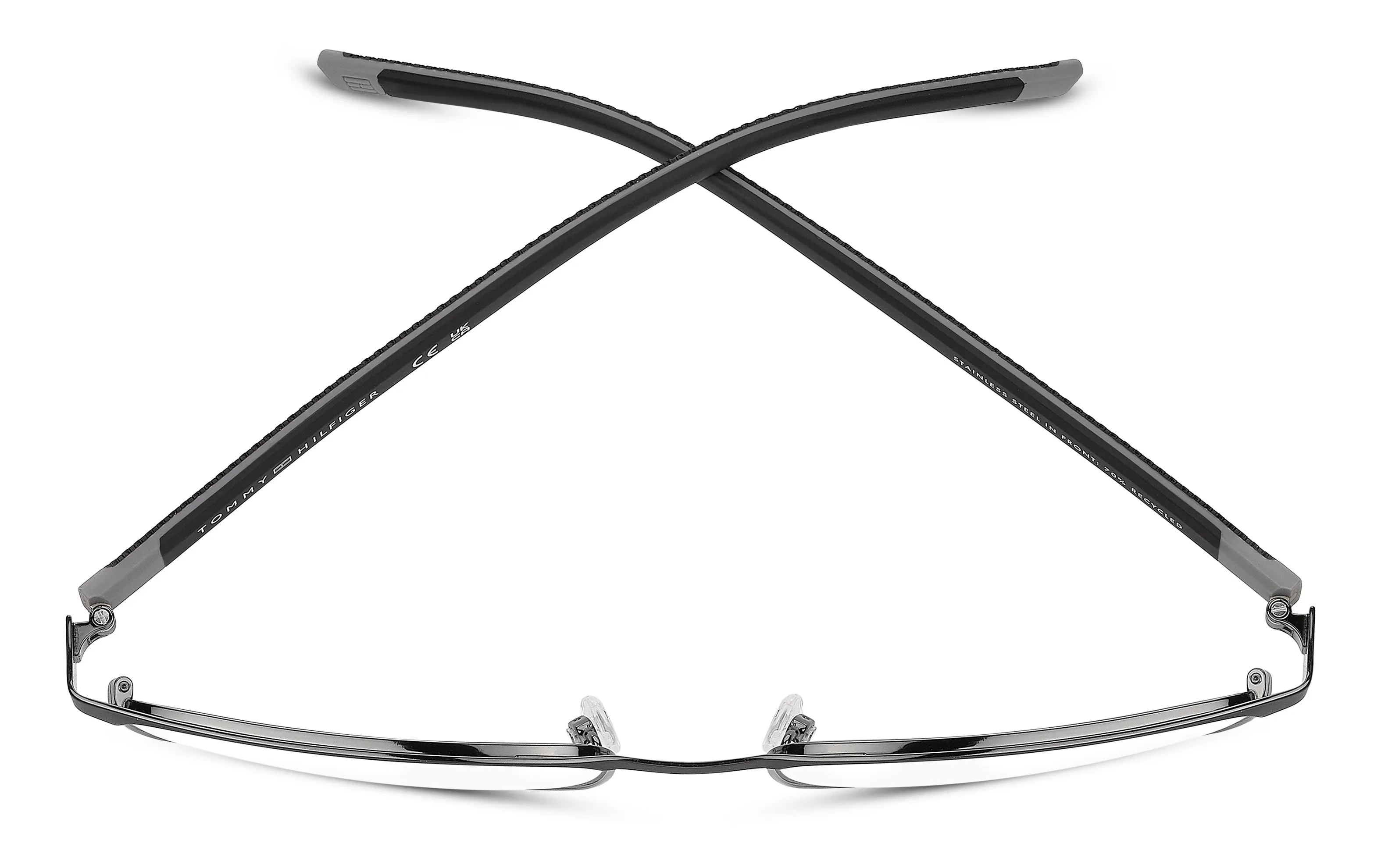 Tommy Hilfiger TH 2378 TI7 Montature da vista Metallo Nero Squadrata Normale - immagine 3
