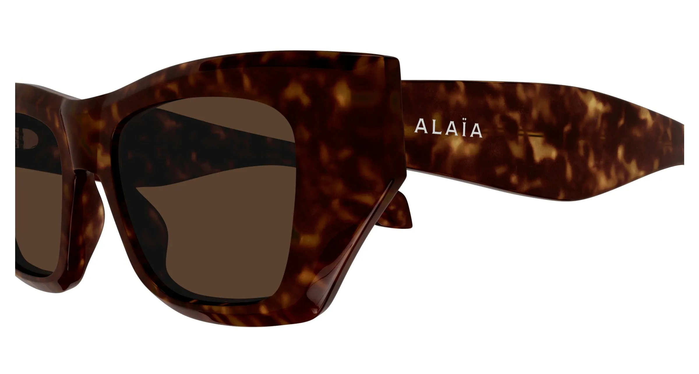 AZZEDINE ALAÏA AA0074S 002 Occhiali da sole Acetato Havana Marrone Squadrata - immagine 3