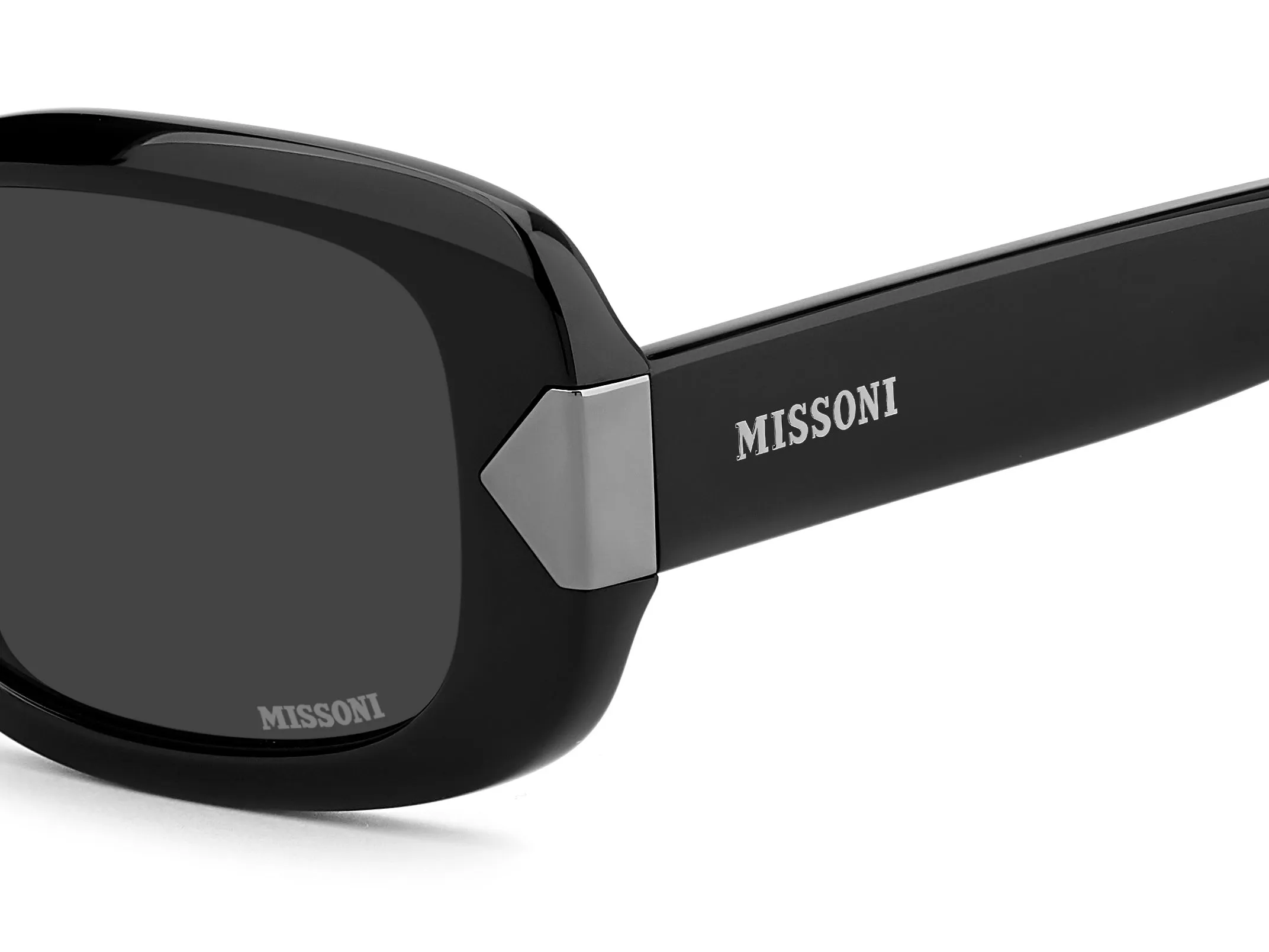 Missoni MIS 0285/S QFU/IR Occhiali da sole Acetato Nero Grigio Squadrata Normale - immagine 3