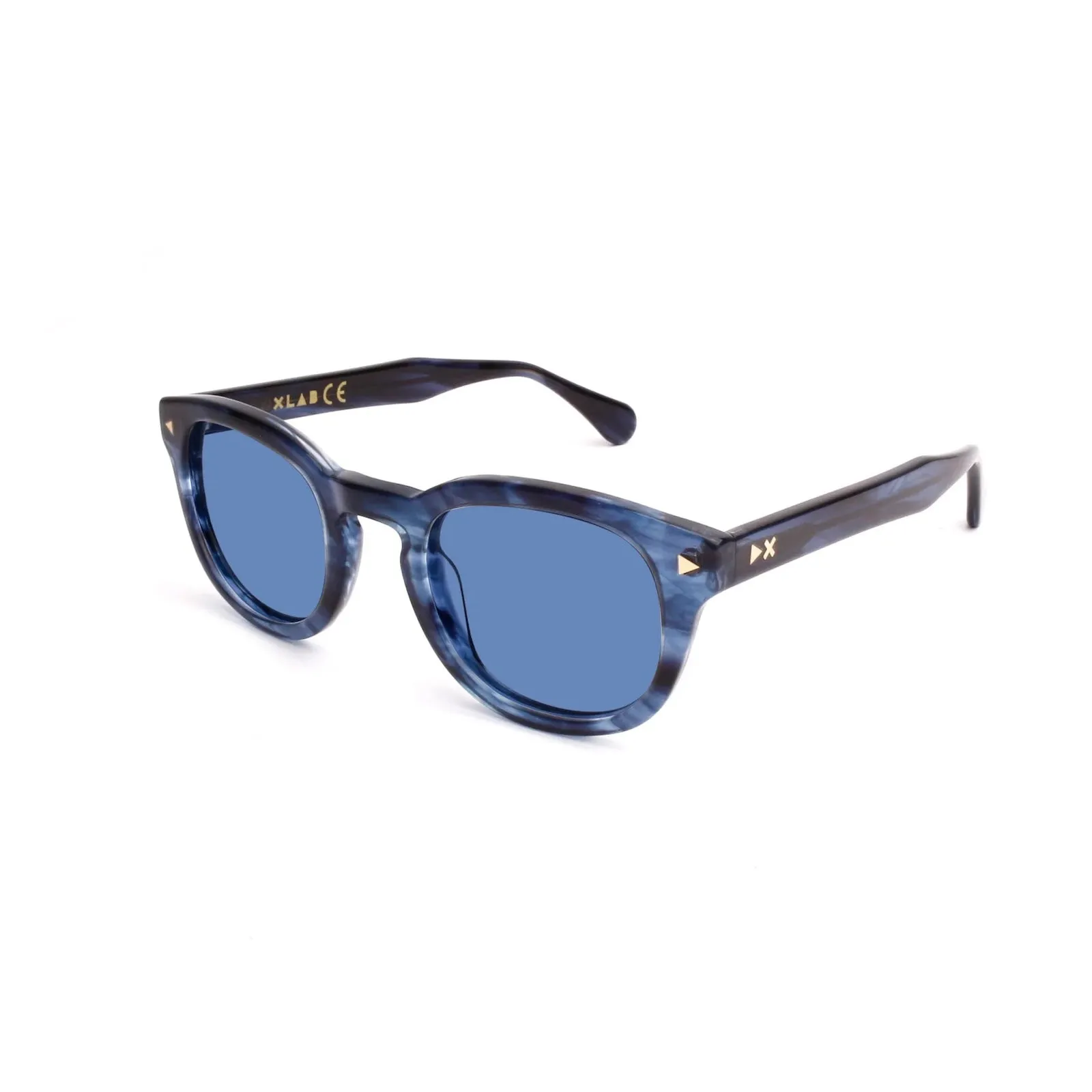 XLAB Unisex 8004 Occhiali da sole Acetato Verde Fumo Pantos Polarizzata - immagine 1