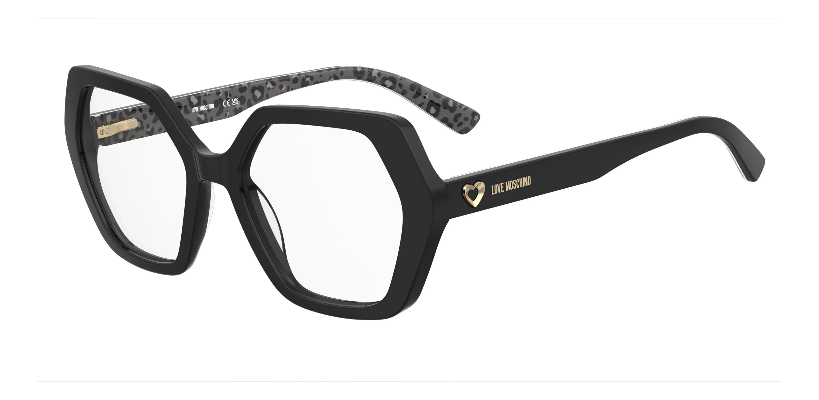 Moschino MOL689 807 Montature da vista Acetato Nero Squadrata Normale - immagine 1