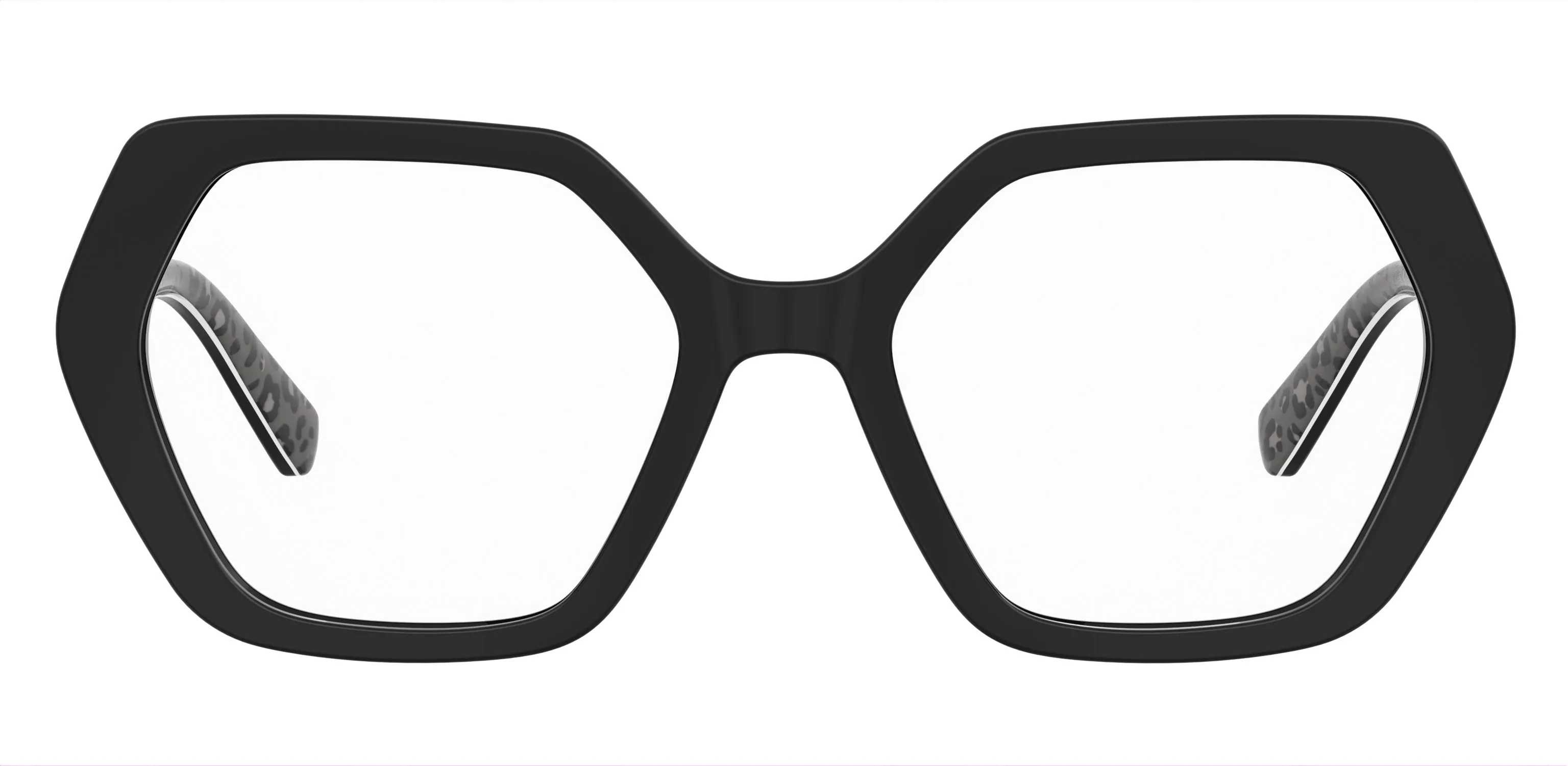 Moschino MOL689 807 Montature da vista Acetato Nero Squadrata Normale - immagine 2
