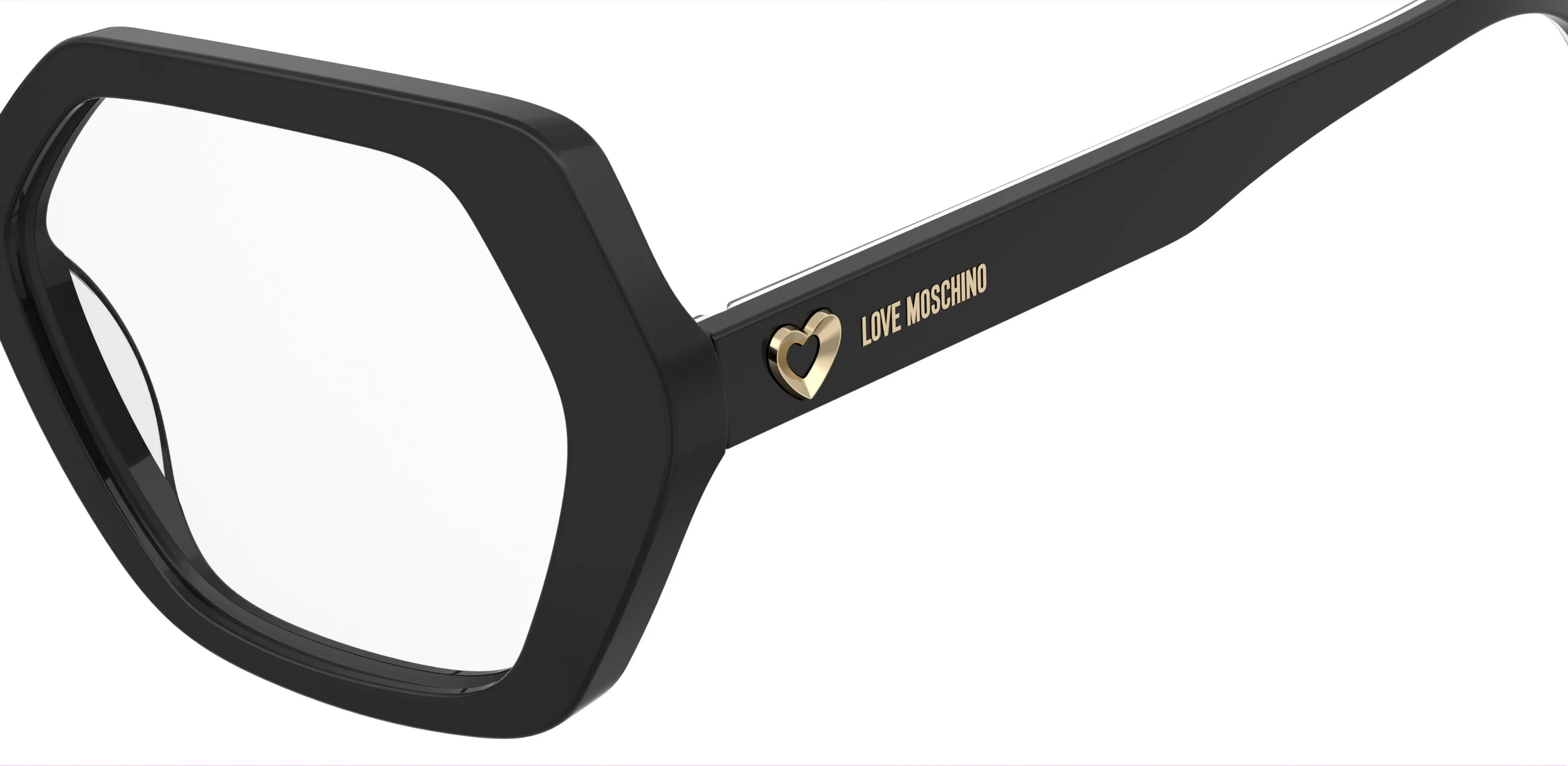 Moschino MOL689 807 Montature da vista Acetato Nero Squadrata Normale - immagine 3