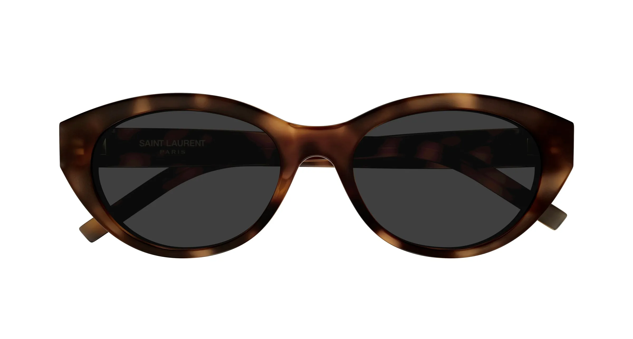 SAINT LAURENT SL M148/F 003 Occhiali da sole Acetato Havana Grigio Rotonda - immagine 2