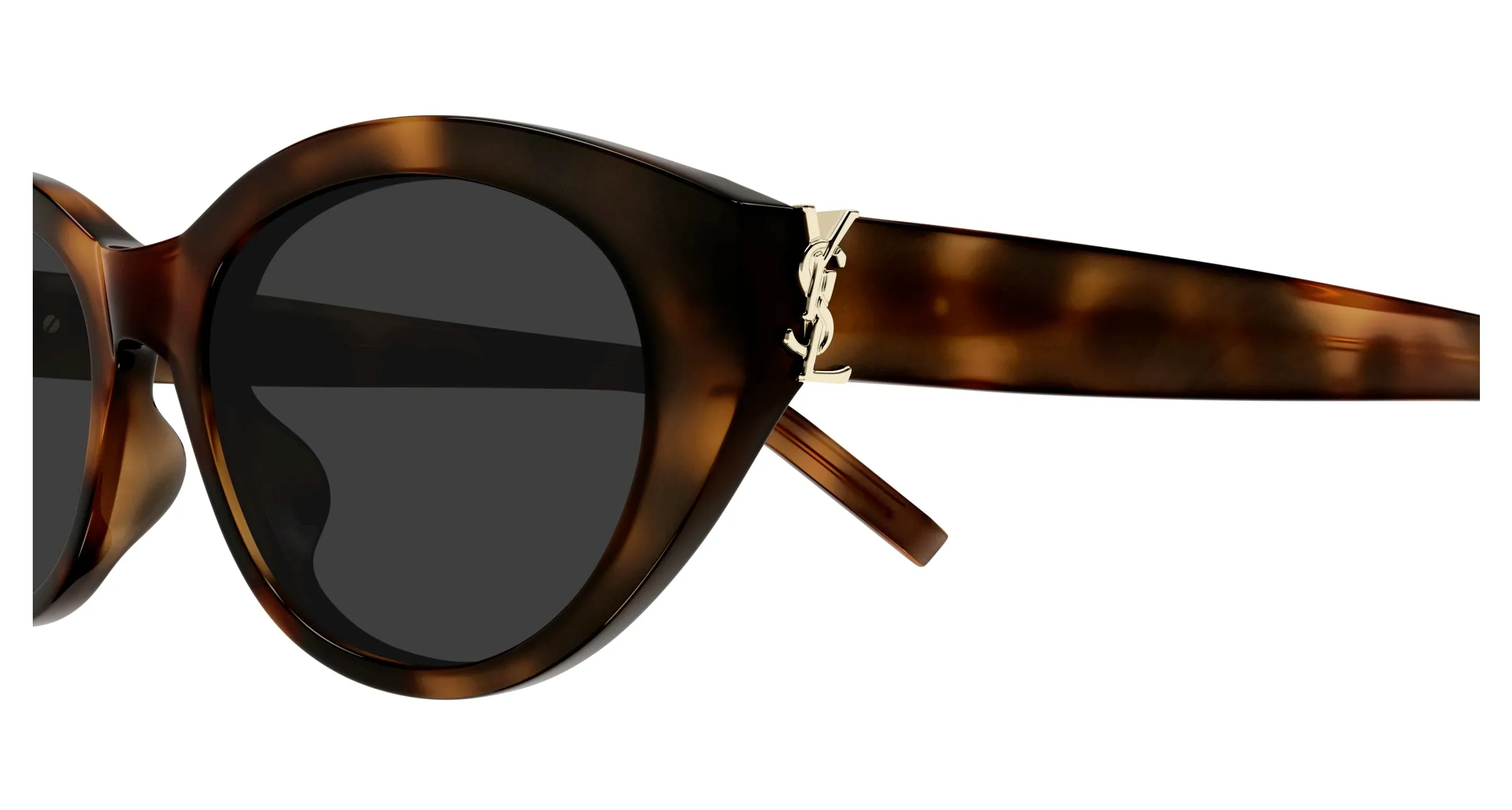 SAINT LAURENT SL M148/F 003 Occhiali da sole Acetato Havana Grigio Rotonda - immagine 3