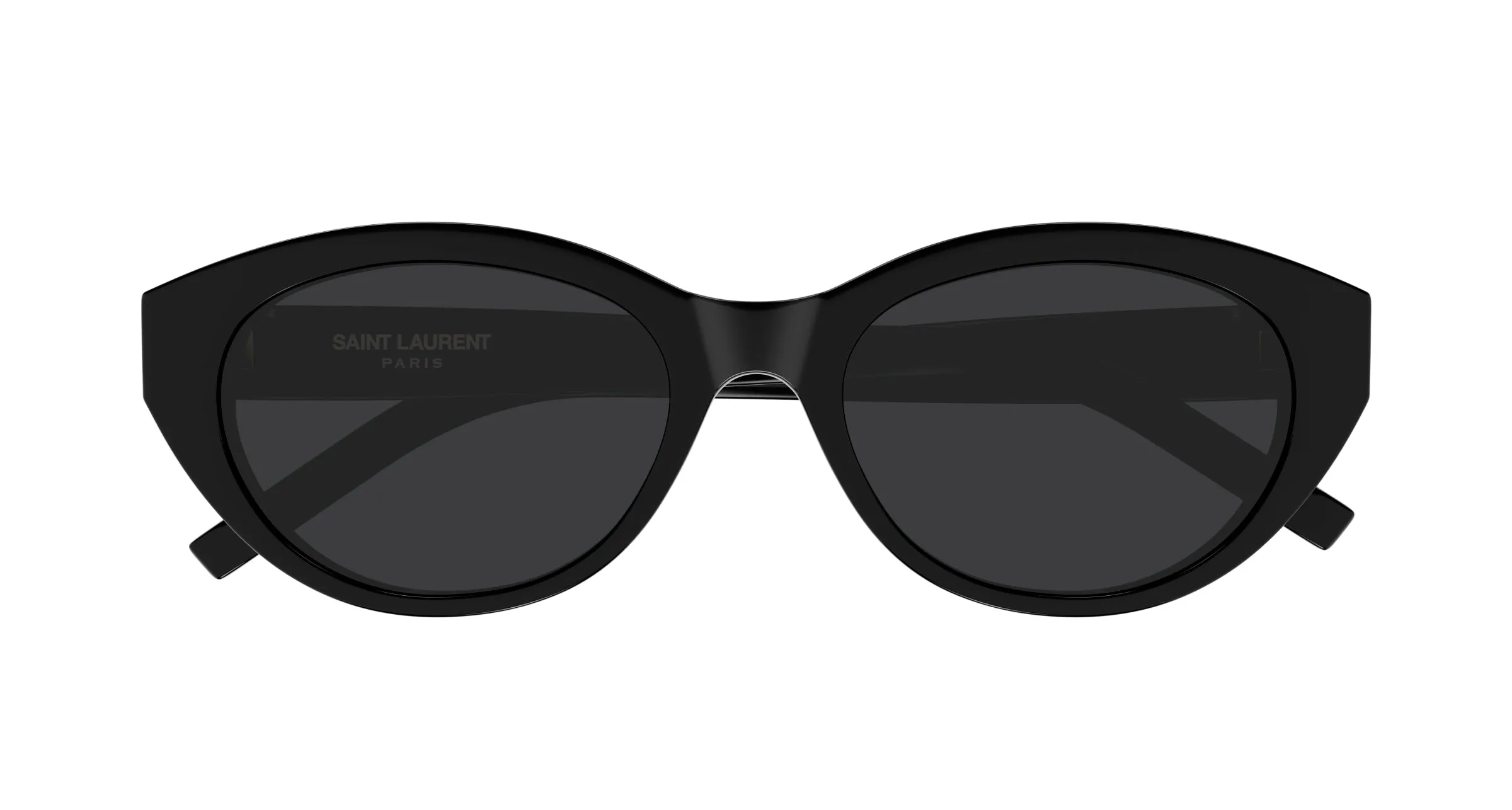 SAINT LAURENT SL M148/F 001 Occhiali da sole Acetato Nero Nero Rotonda - immagine 2