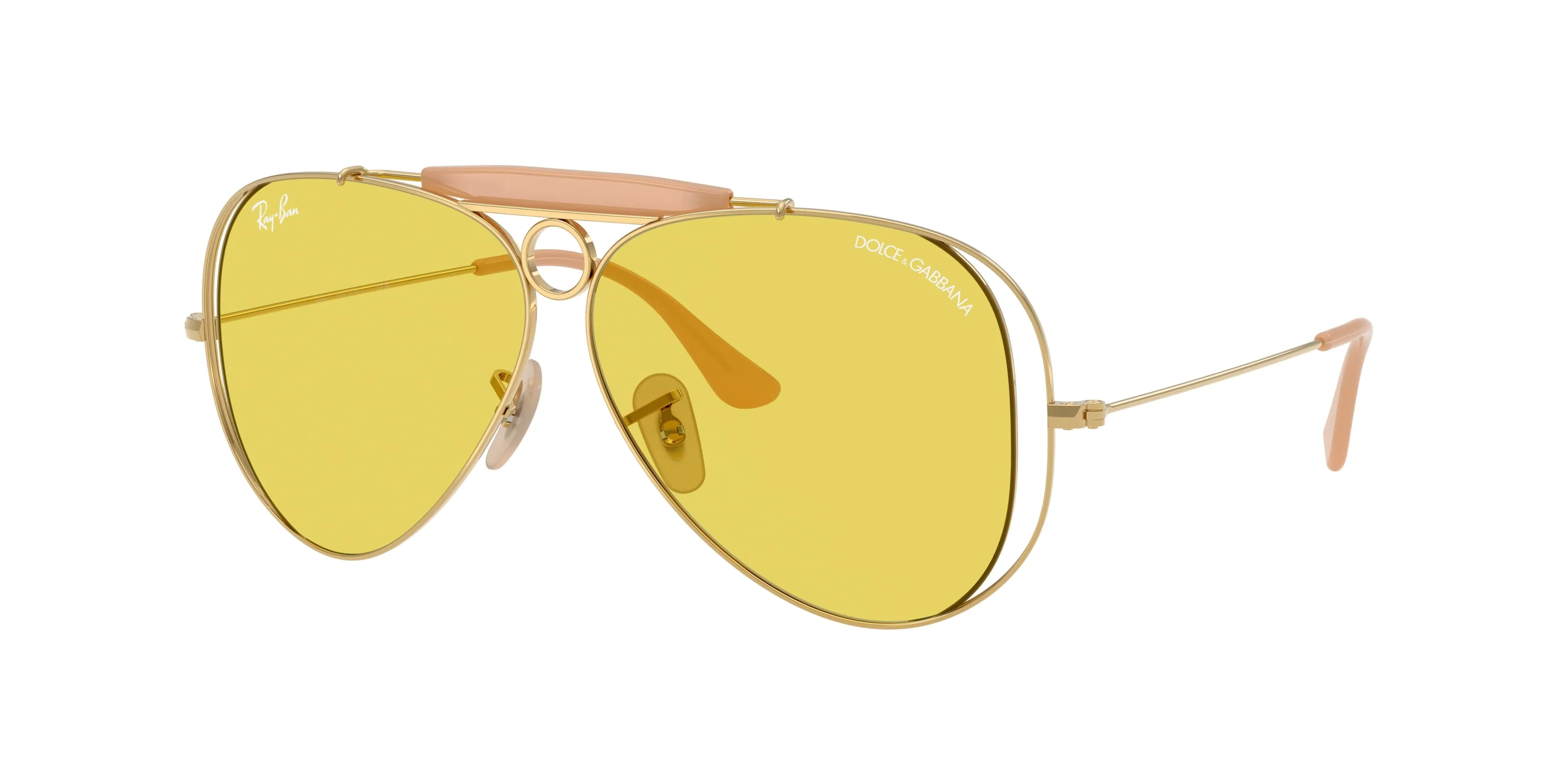 Ray - Ban RB3138M 001/85 Occhiali da sole Metallo Oro Giallo Pilot Normale - immagine 1