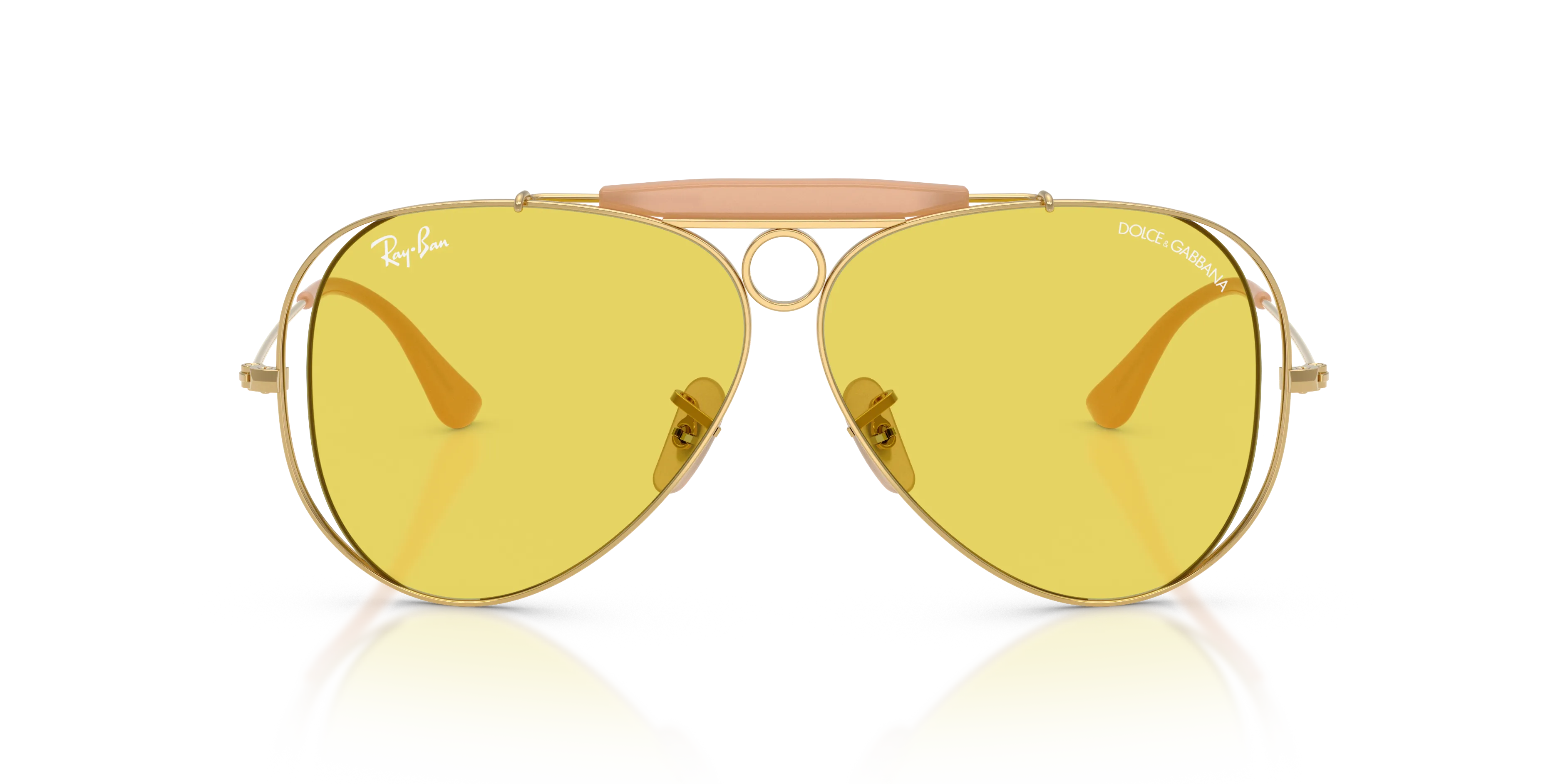 Ray - Ban RB3138M 001/85 Occhiali da sole Metallo Oro Giallo Pilot Normale - immagine 3