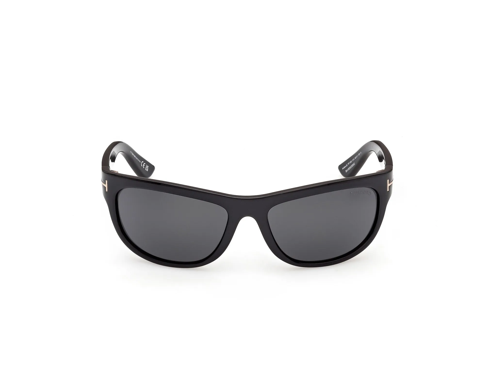 TOM FORD FT1363 ANDERS-02 01A Occhiali da sole Iniettato Nero Fumo Squadrata Normale - immagine 3