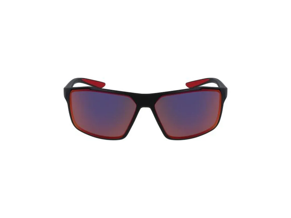 Nike NIKE WINDSTORM E CW4673 010 Occhiali da sole Plastica Nero Rosso Avvolgente Normale - immagine 2