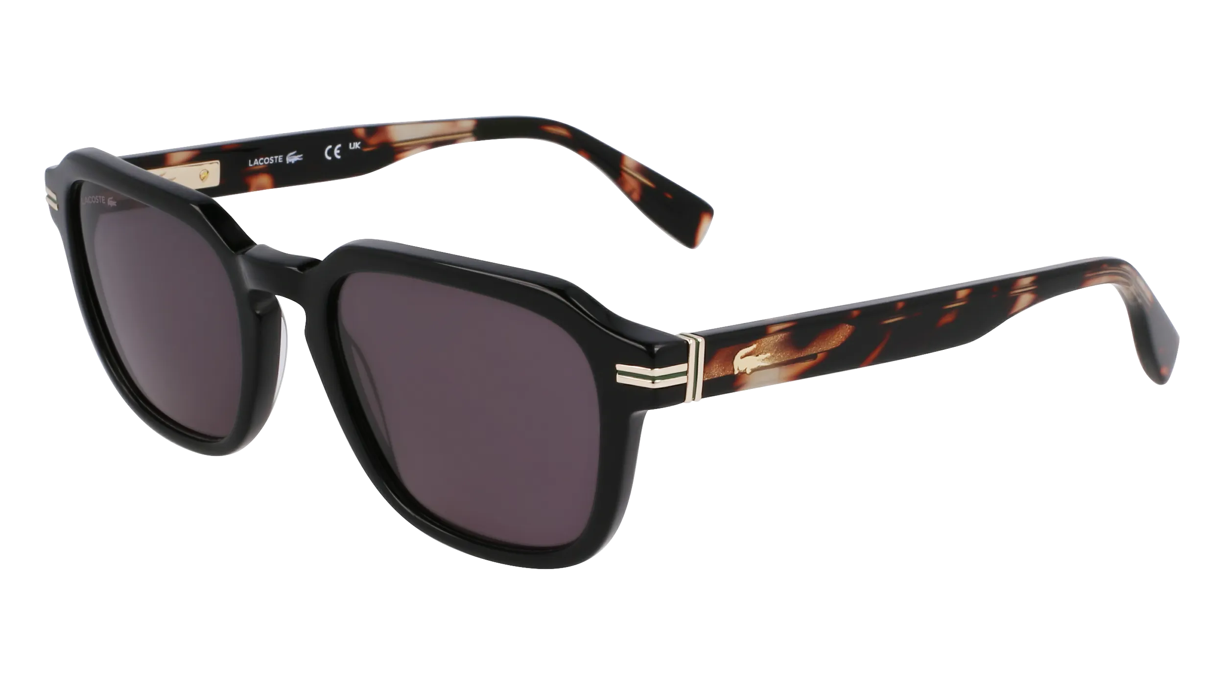 Lacoste L6046S N 006 Occhiali da sole Acetato Nero Squadrata Normale - immagine 1