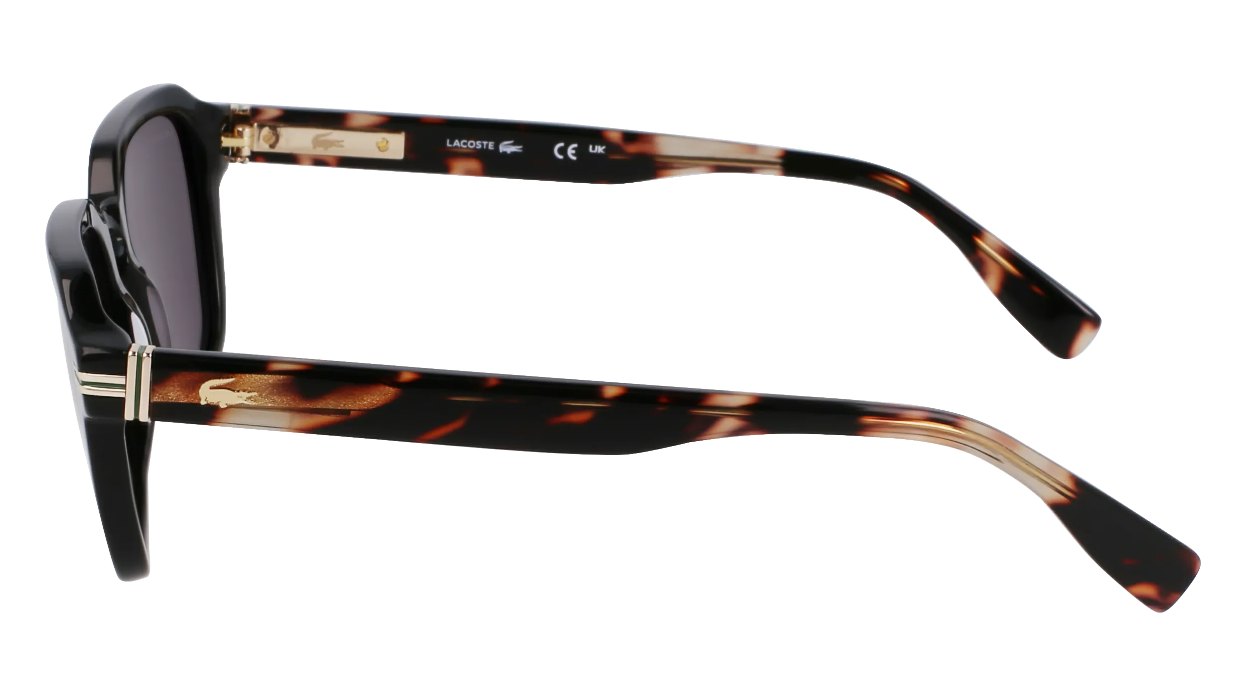 Lacoste L6046S N 006 Occhiali da sole Acetato Nero Squadrata Normale - immagine 3