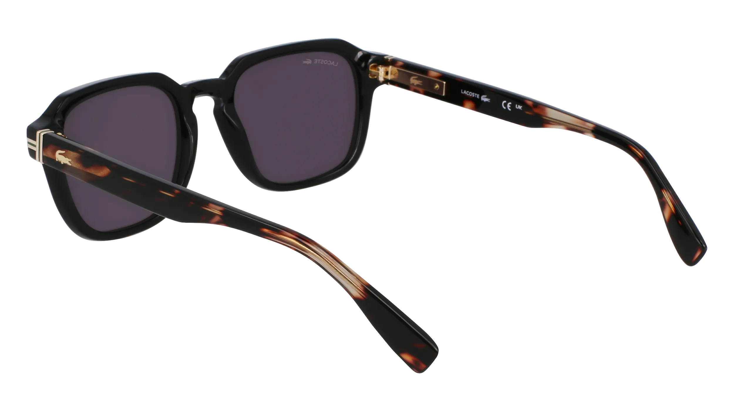Lacoste L6046S N 006 Occhiali da sole Acetato Nero Squadrata Normale - immagine 4