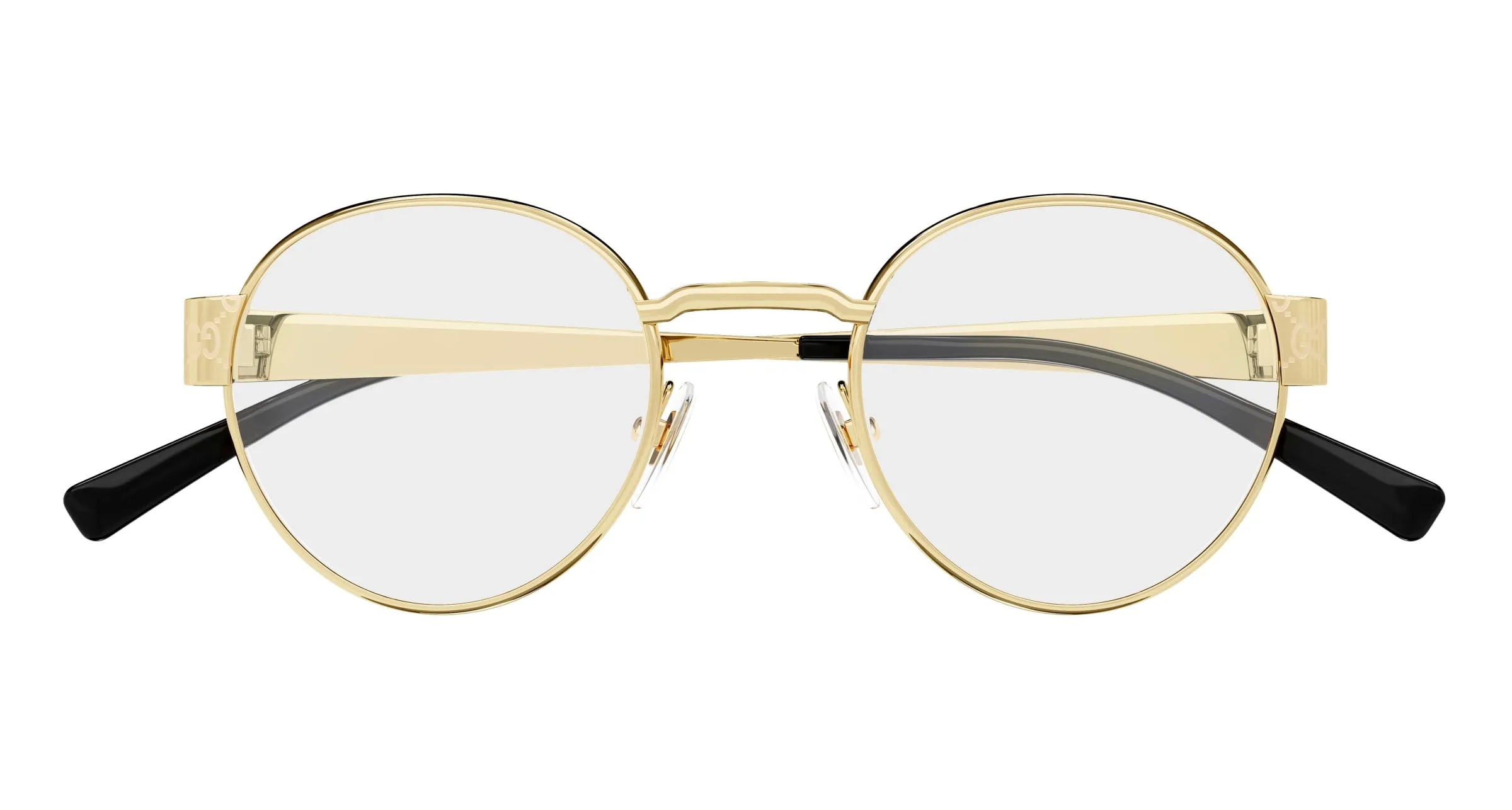 Gucci GG1855O 001 Montature da vista Metallo Oro Trasparente Rotonda - immagine 2