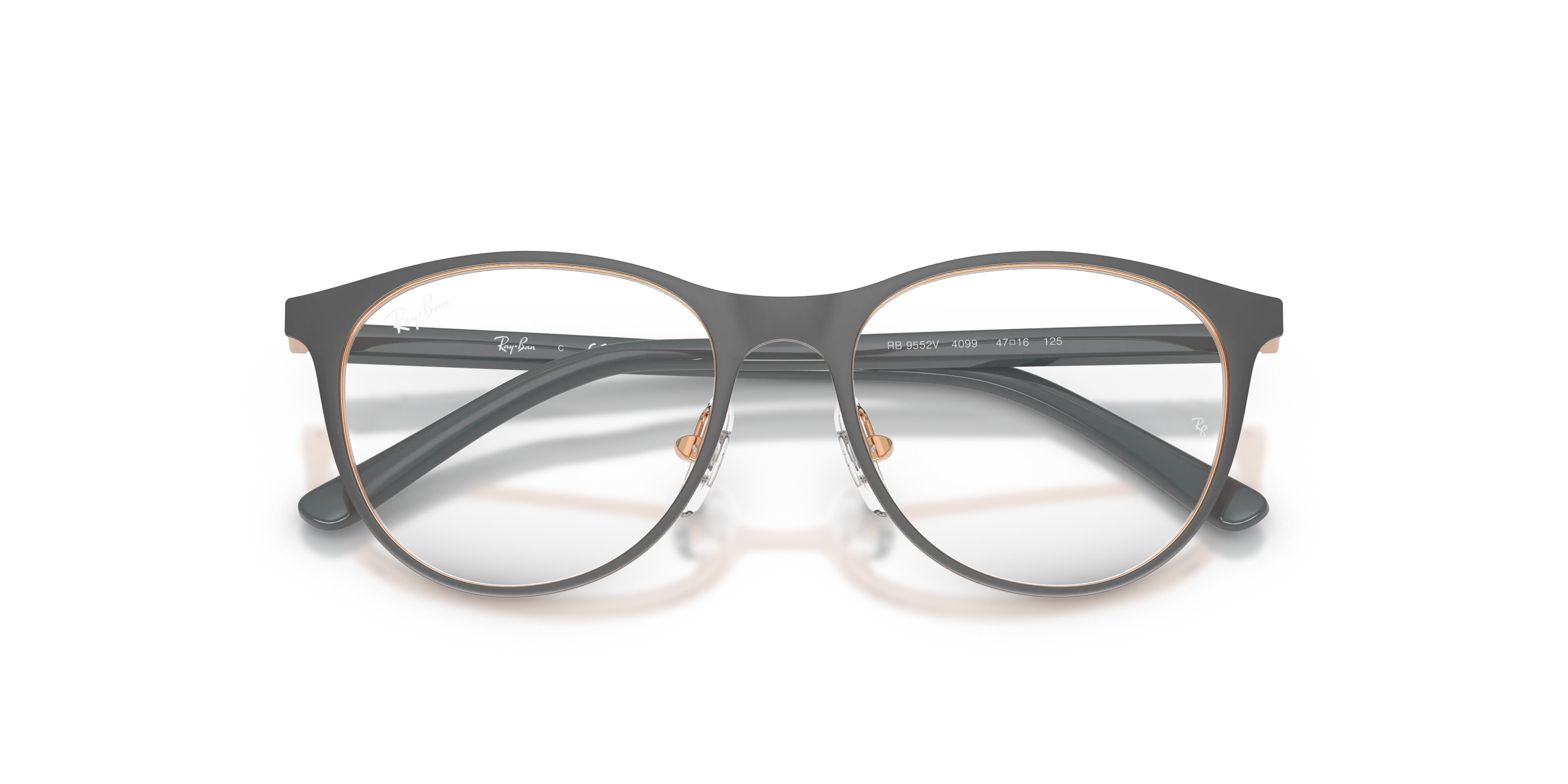 Ray - Ban RY9552V 4099 Montature da vista Metallo Grigio Trasparente Pantos Normale - immagine 2