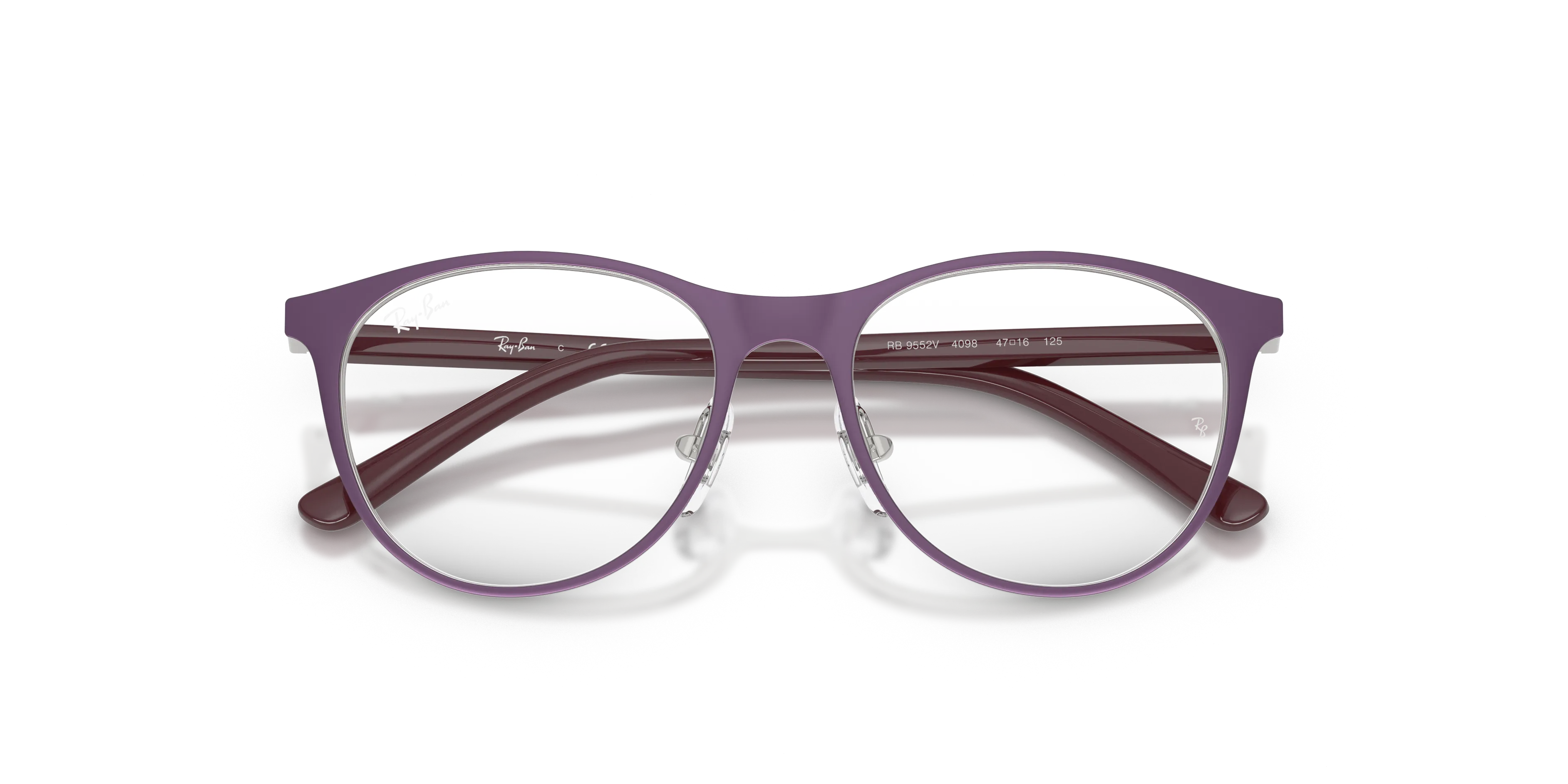 Ray - Ban RY9552V 4098 Montature da vista Metallo Argento Trasparente Pantos Normale - immagine 2