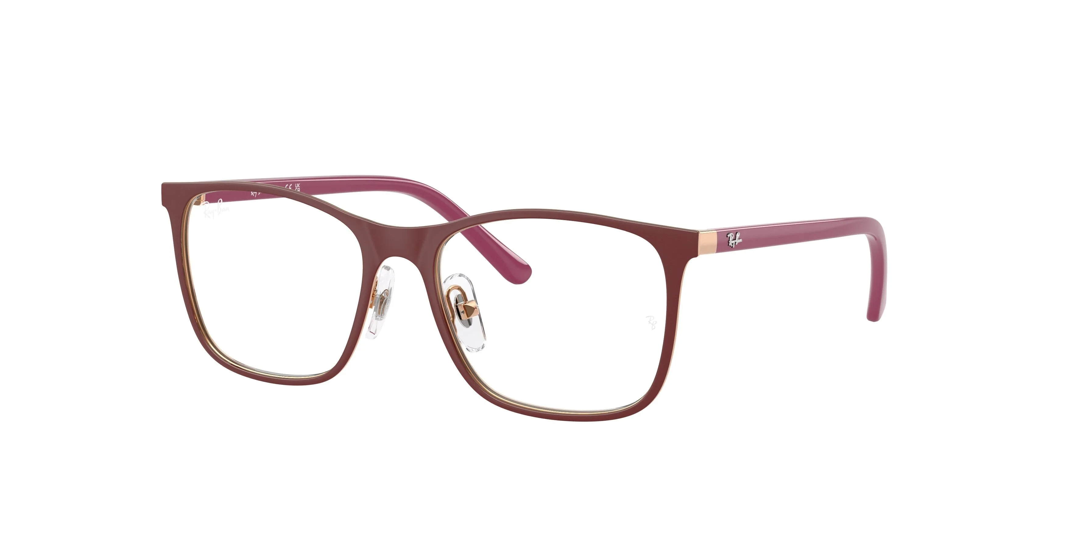 Ray - Ban RY9551V 4077 Montature da vista Metallo Rosso Trasparente Squadrata Normale - immagine 1