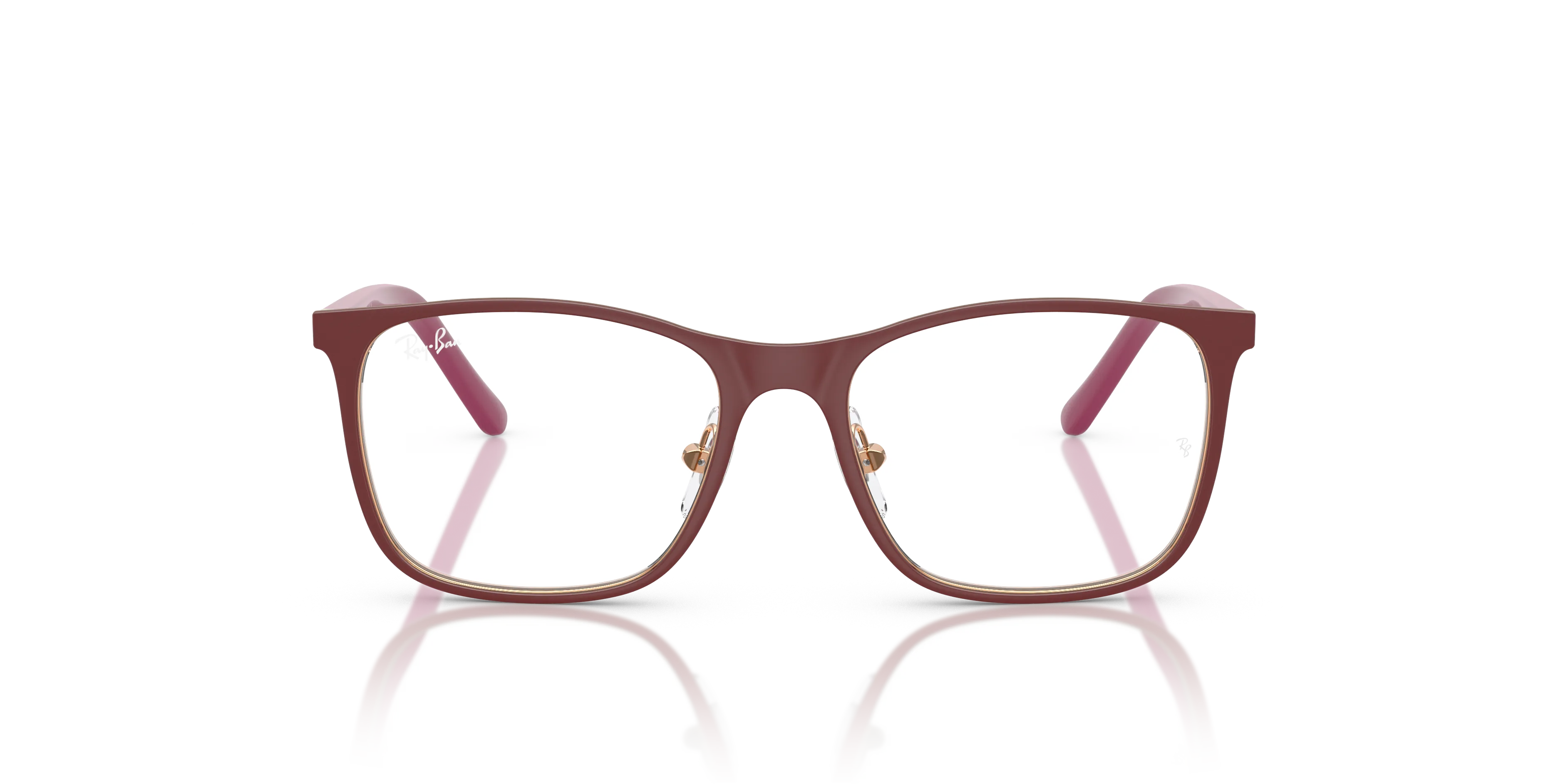 Ray - Ban RY9551V 4077 Montature da vista Metallo Rosso Trasparente Squadrata Normale - immagine 3