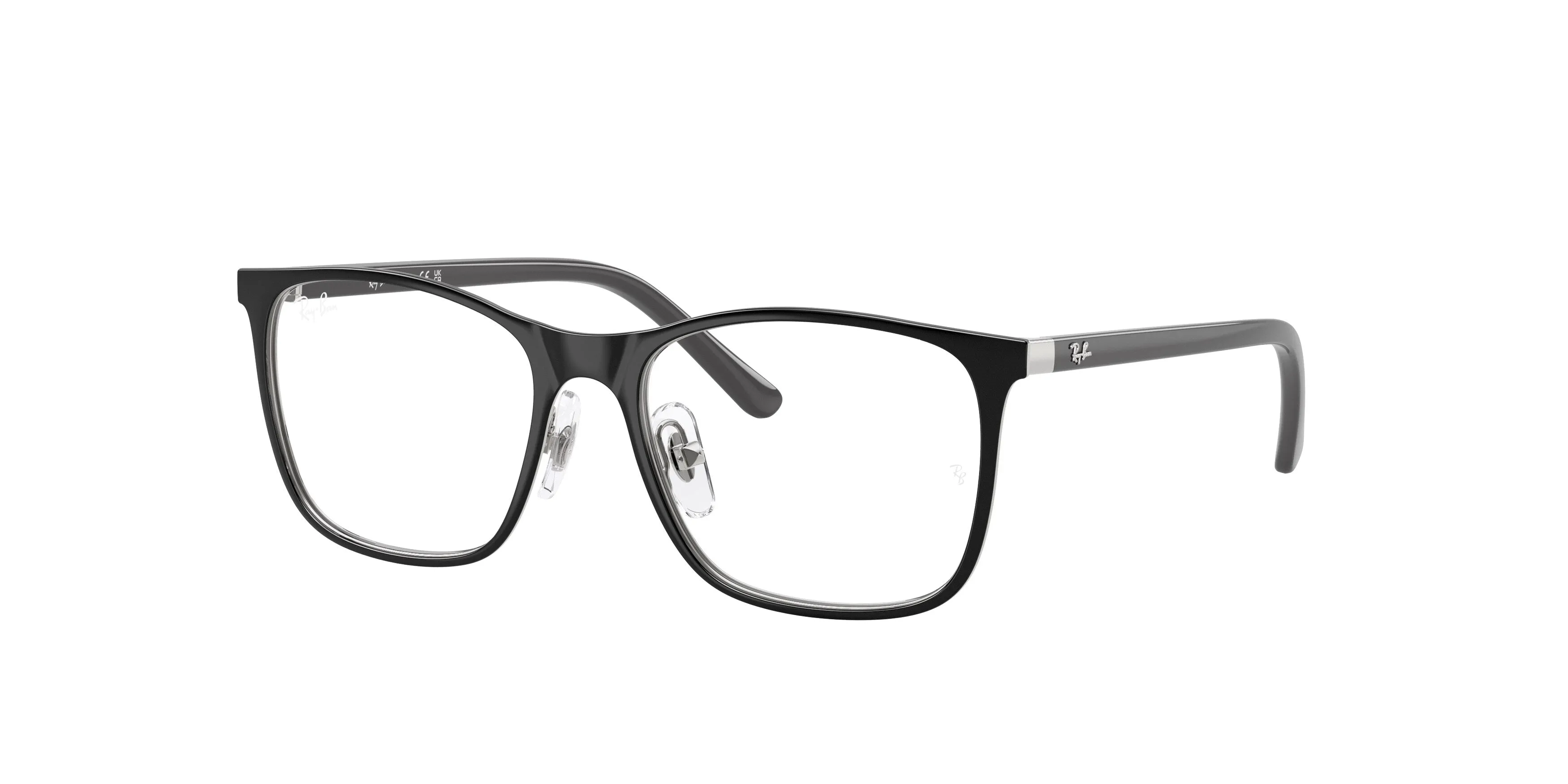 Ray - Ban RY9551V 4064 Montature da vista Metallo Nero Trasparente Squadrata Normale - immagine 1