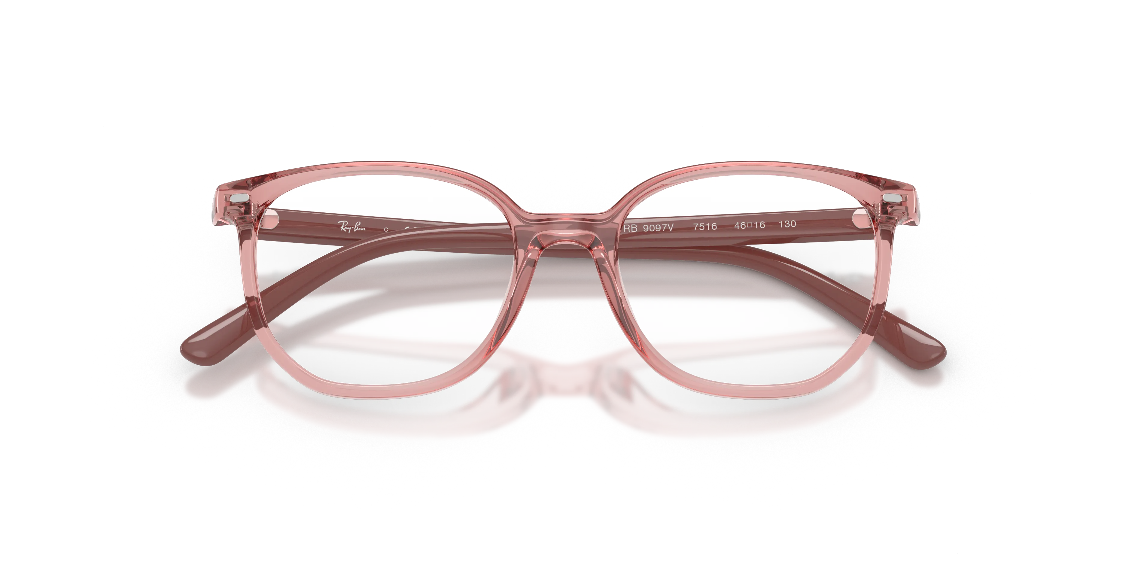 Ray - Ban RY9097V JUNIOR ELLIOT 7516 Montature da vista Nylon Rosa Trasparente Geometrica Normale - immagine 2