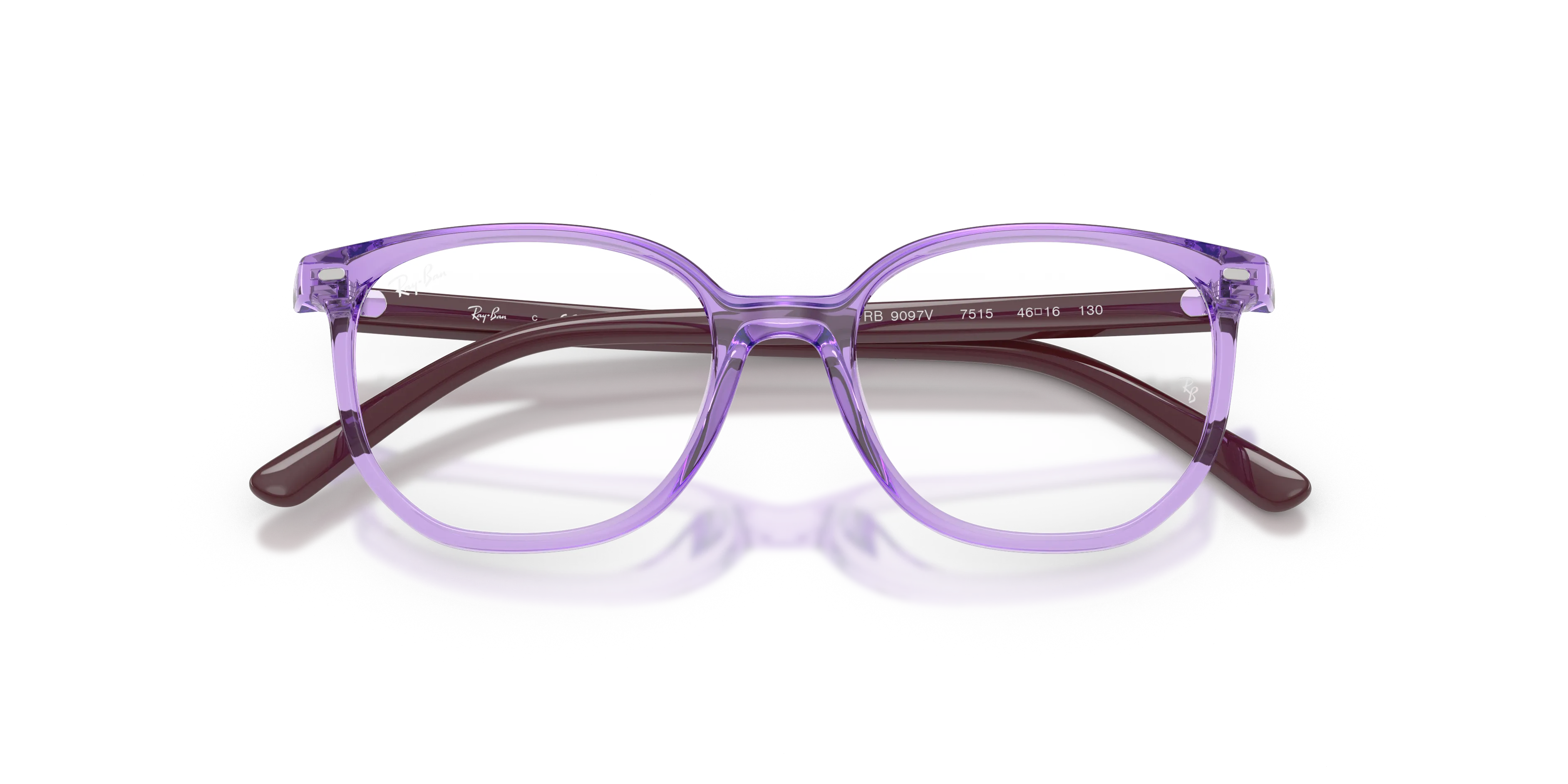 Ray - Ban RY9097V JUNIOR ELLIOT 7515 Montature da vista Nylon Viola Trasparente Geometrica Normale - immagine 2