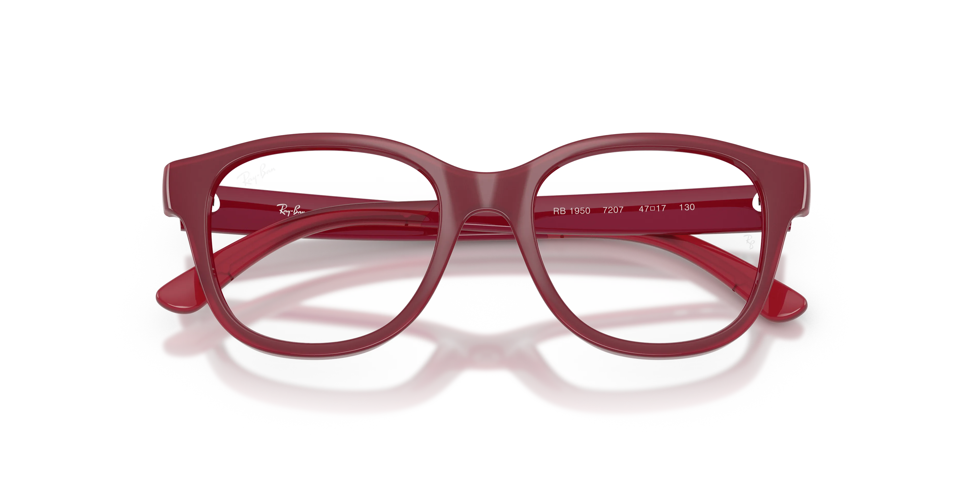 Ray - Ban RY1950 7207 Montature da vista Iniettato Viola Trasparente Squadrata Normale - immagine 2