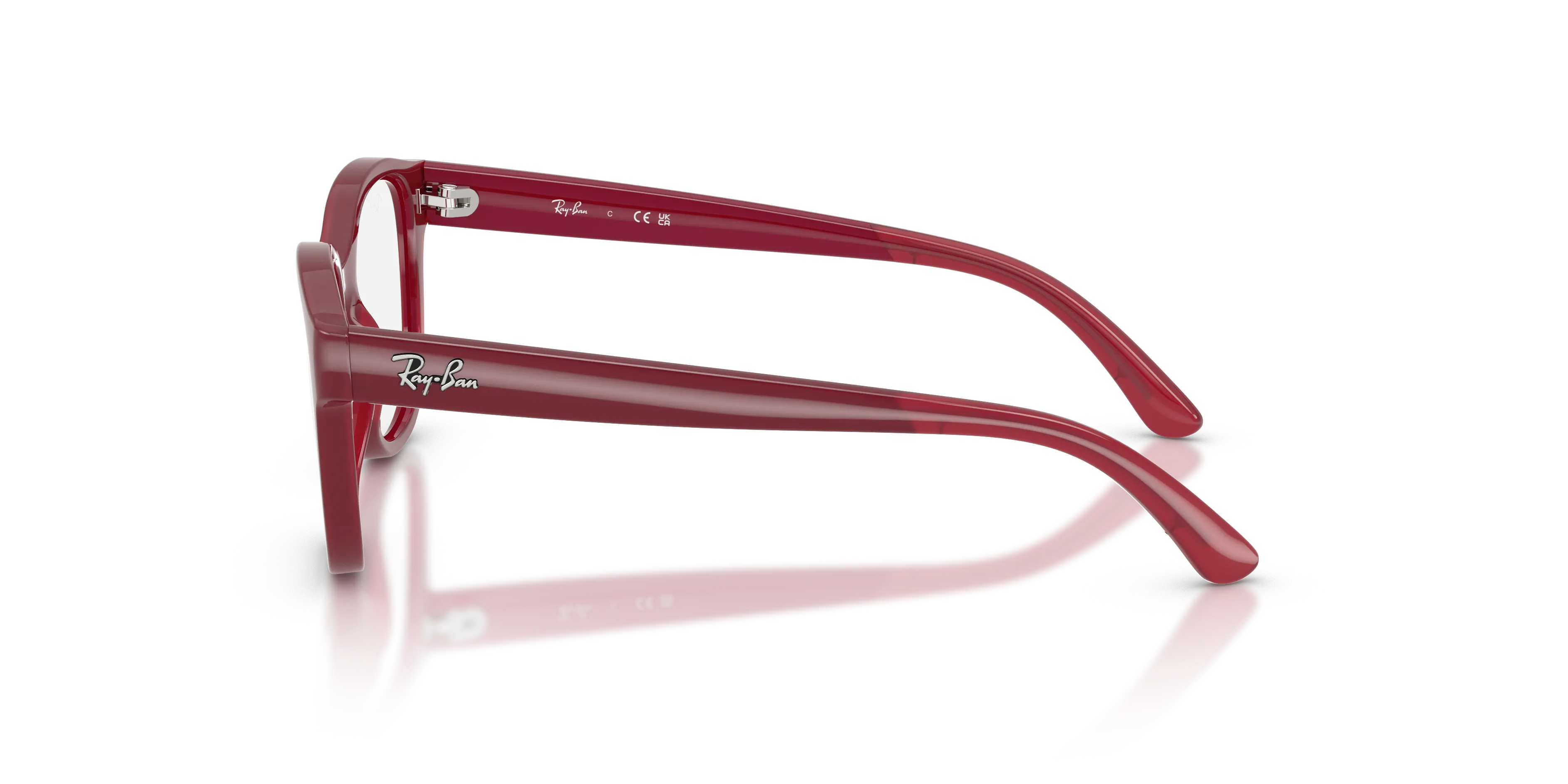 Ray - Ban RY1950 7207 Montature da vista Iniettato Viola Trasparente Squadrata Normale - immagine 4