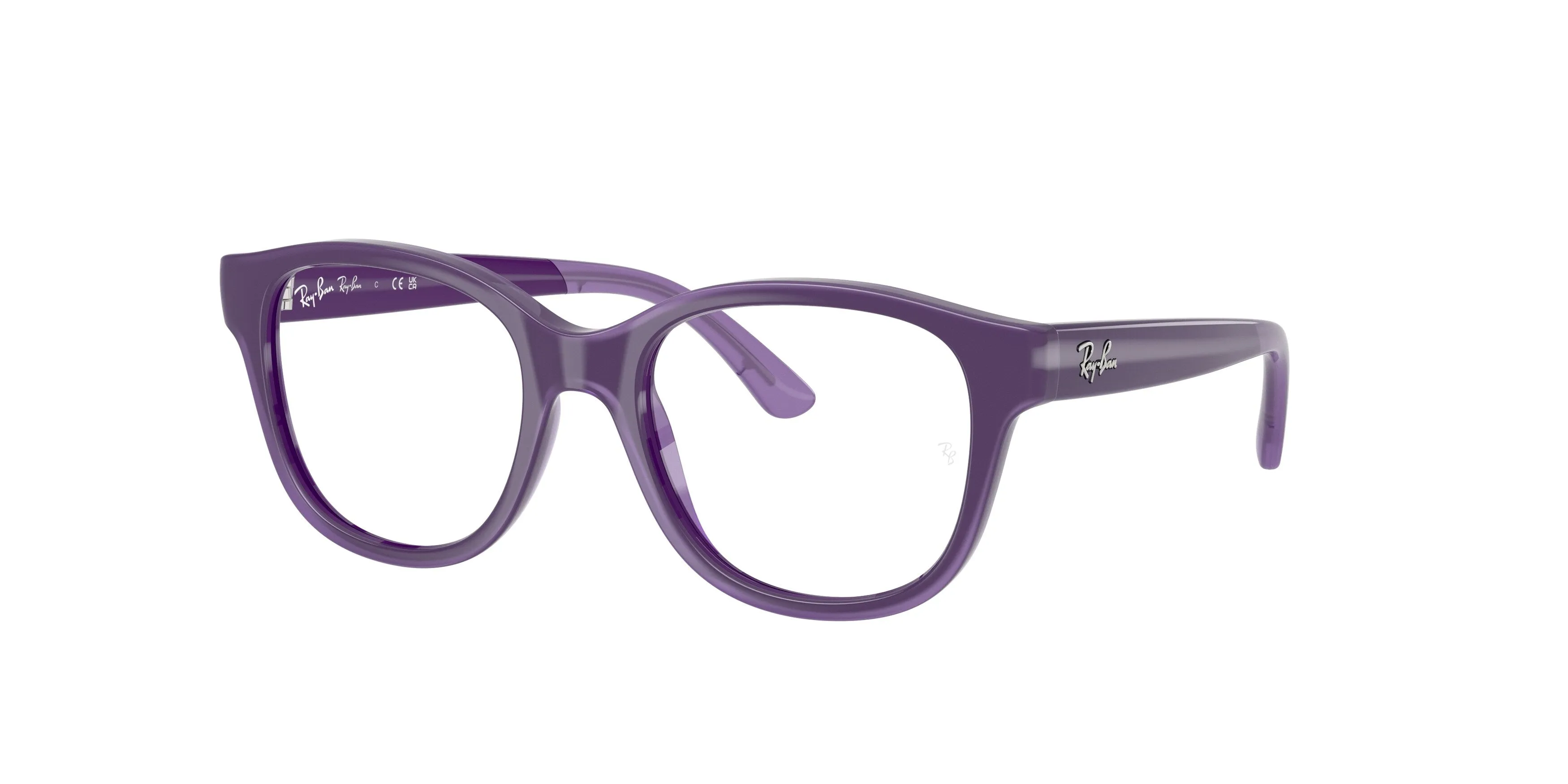 Ray - Ban RY1950 7206 Montature da vista Iniettato Viola Trasparente Squadrata Normale - immagine 1