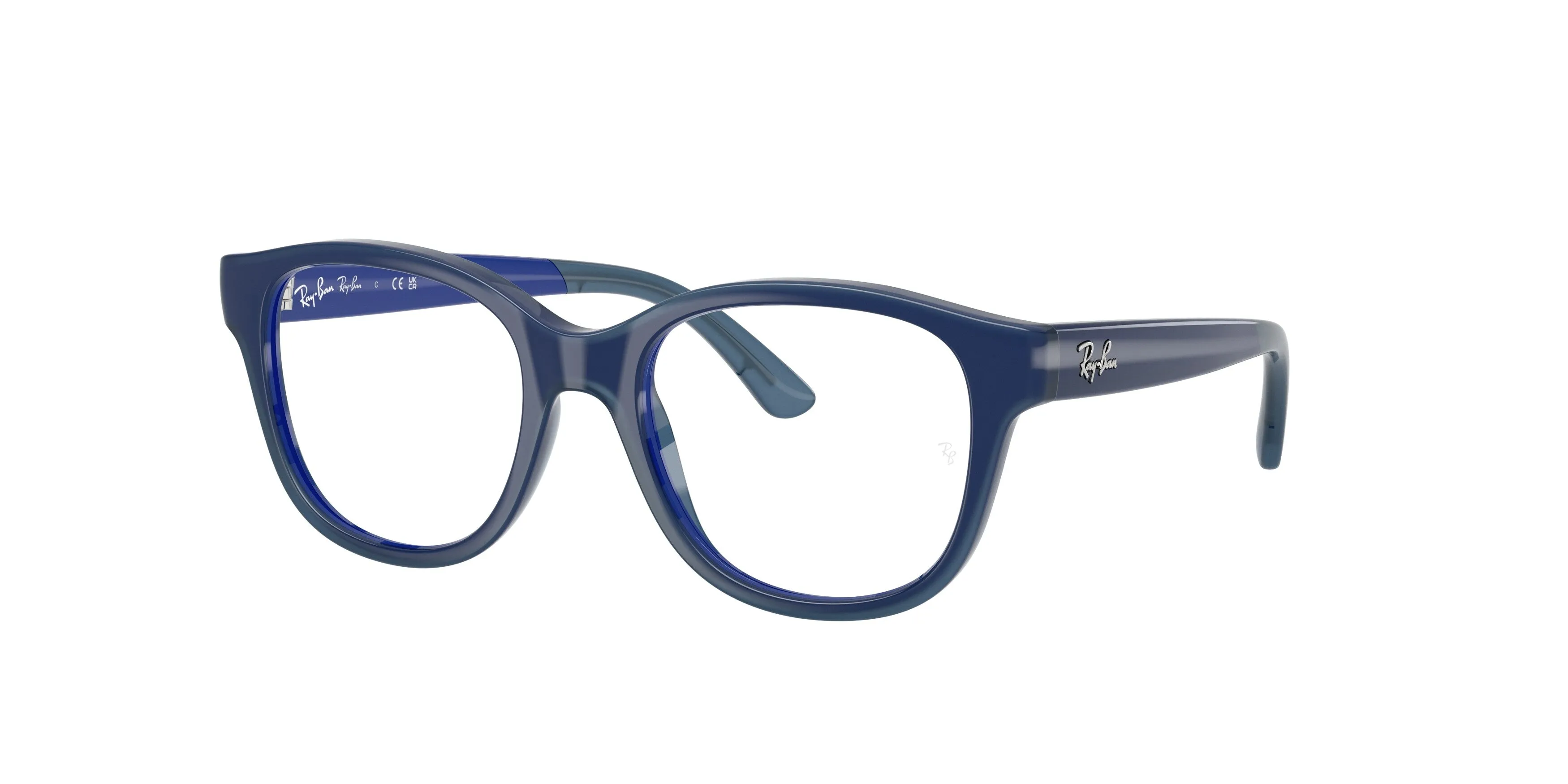 Ray - Ban RY1950 7205 Montature da vista Iniettato Blu Trasparente Squadrata Normale - immagine 1