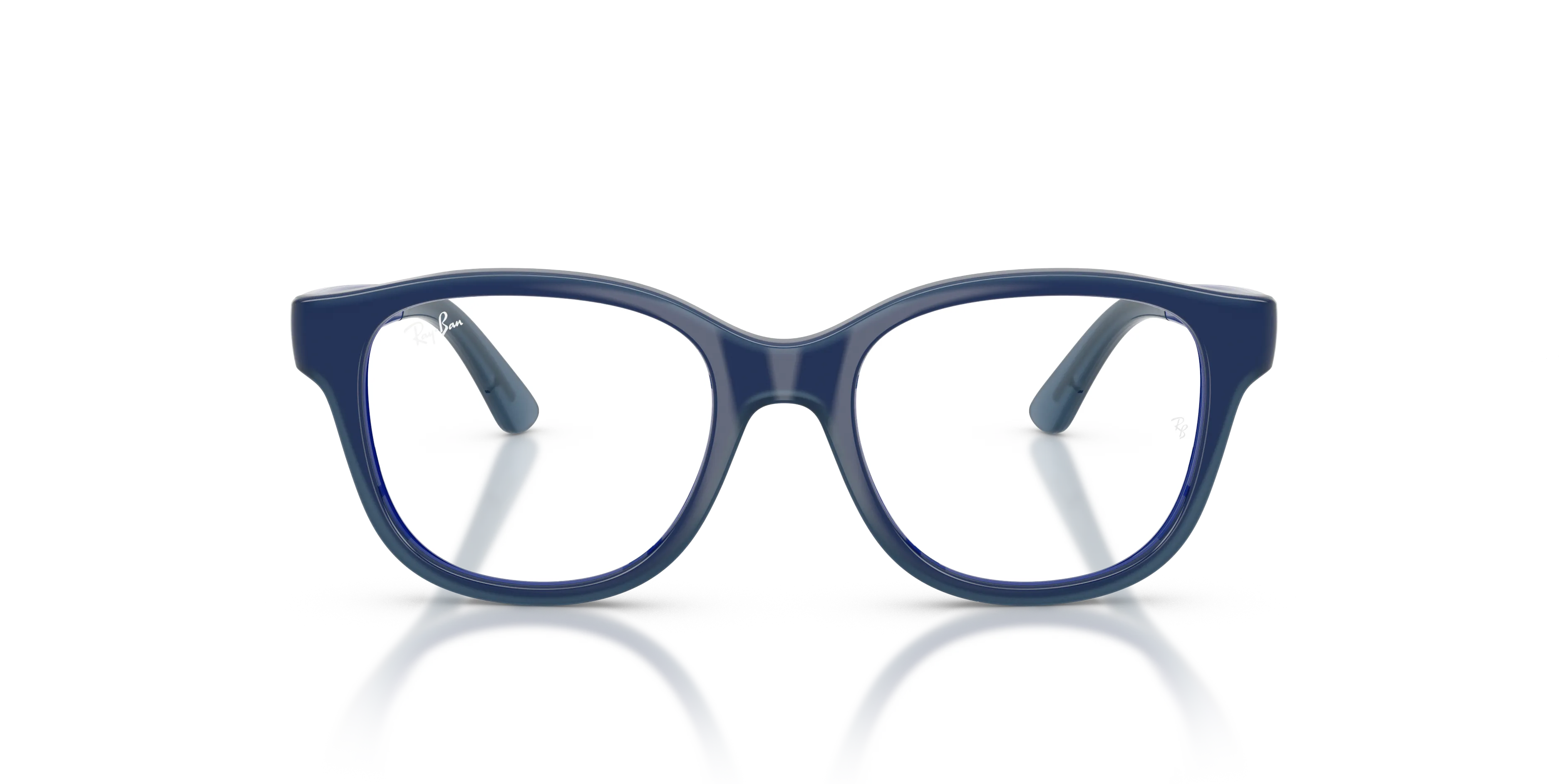 Ray - Ban RY1950 7205 Montature da vista Iniettato Blu Trasparente Squadrata Normale - immagine 3